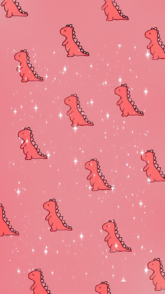  Dino Hintergrundbild 675x1200. Cute Pink Dinosaur Wallpaper Free Cute Pink Dinosaur Background