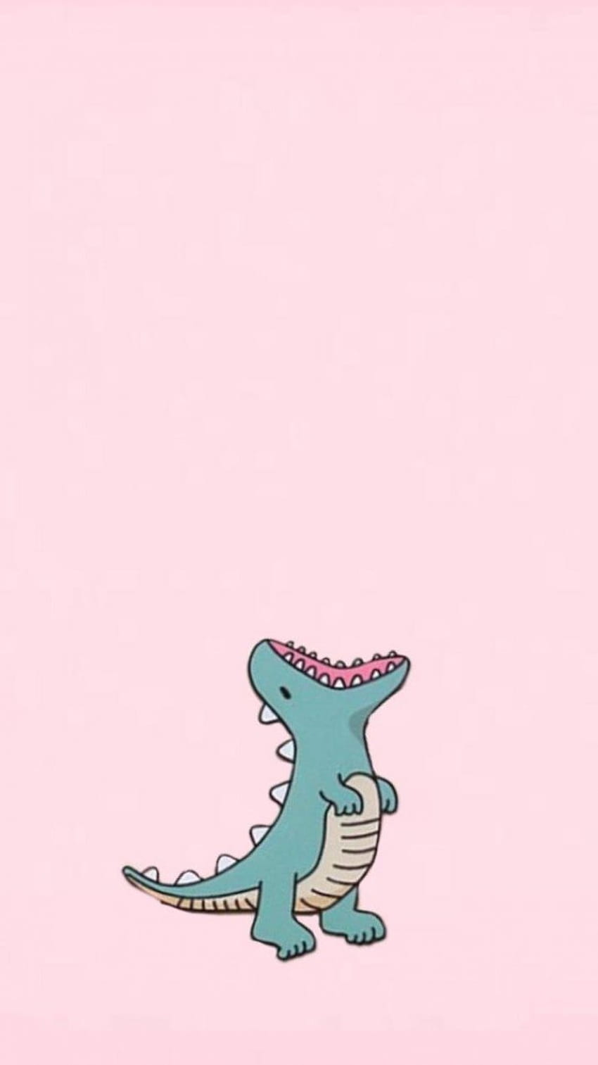  Dino Hintergrundbild 850x1513. Cute Dinosaur, Cute Pink Dinosaur HD phone wallpaper