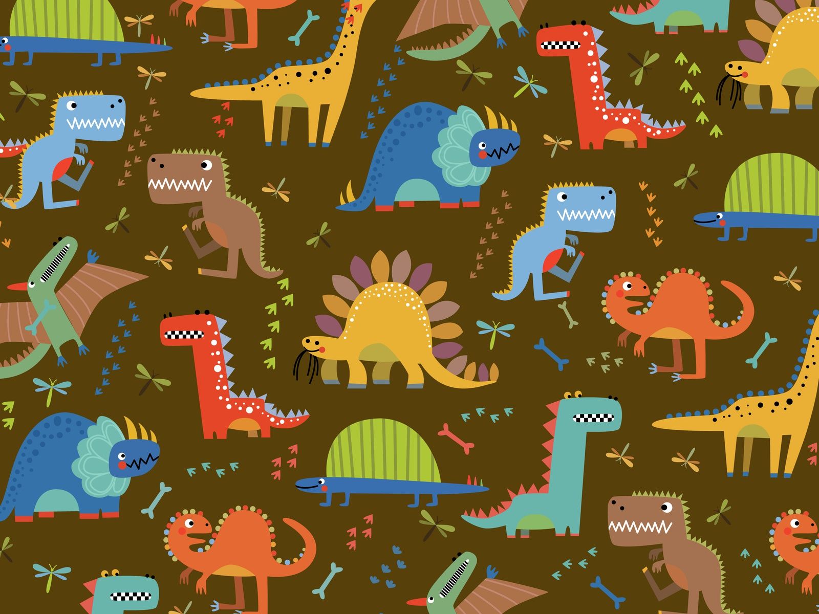  Dino Hintergrundbild 1600x1200. Cute Dino Wallpaper by GraphicStore on Dribbble