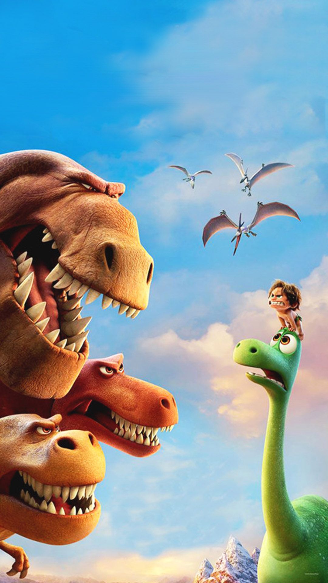  Dino Hintergrundbild 1080x1920. The Good Dinosaur: Downloadable Wallpaper for iOS & Android Phones