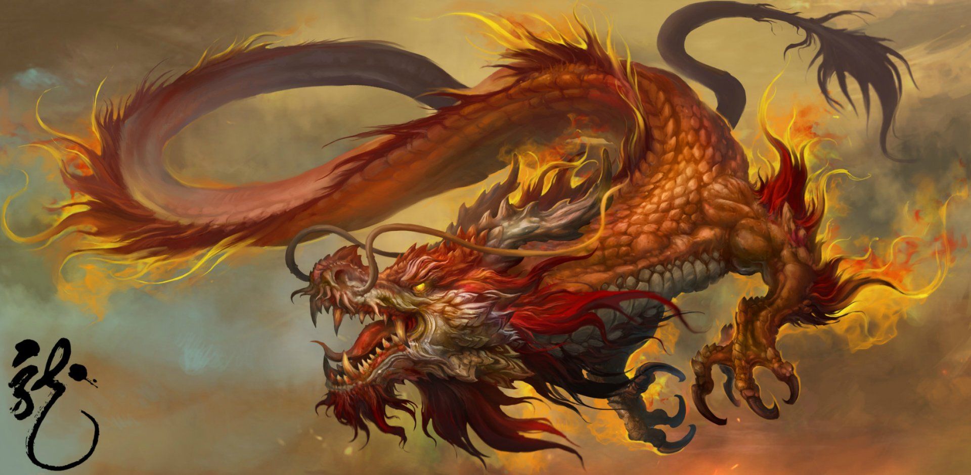  Drachen Hintergrundbild 1920x940. Chinese Dragon HD Wallpaper und Hintergründe
