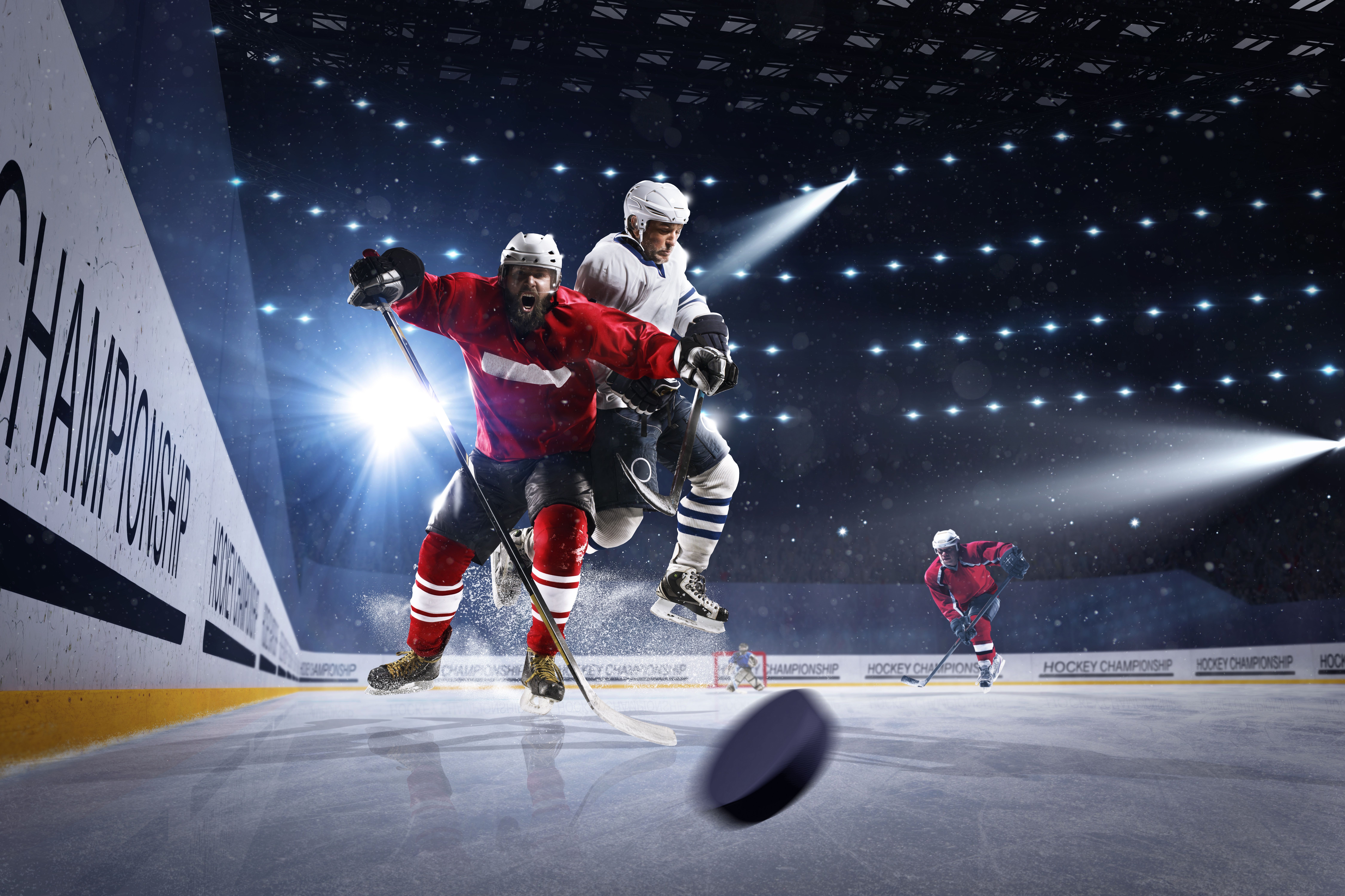  Eishockey Hintergrundbild 9005x6000. Kostenlose Hintergrundbilder Eishockeyspieler Auf Dem Eishockeyfeld, Bilder Für Ihren Desktop Und Fotos