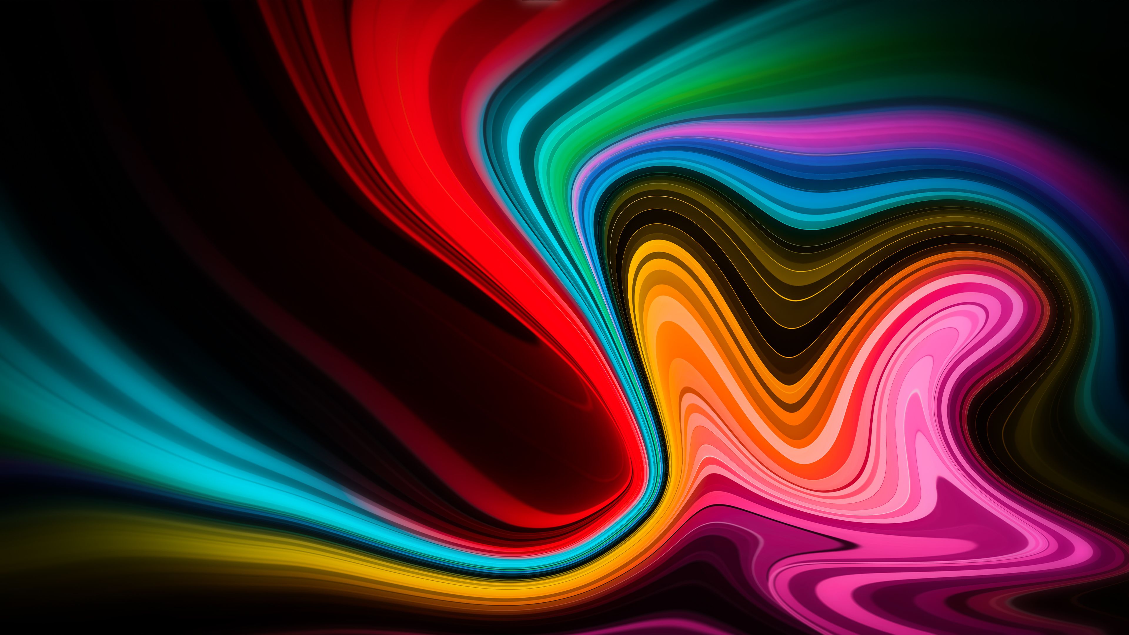  Farben HD Hintergrundbild 3840x2160. 4K Formen Wallpaper. Hintergründe