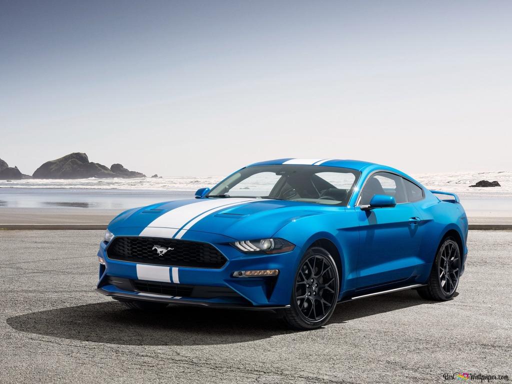  Ford Hintergrundbild 1024x768. Blauer Ford Mustang HD Hintergrundbild Herunterladen