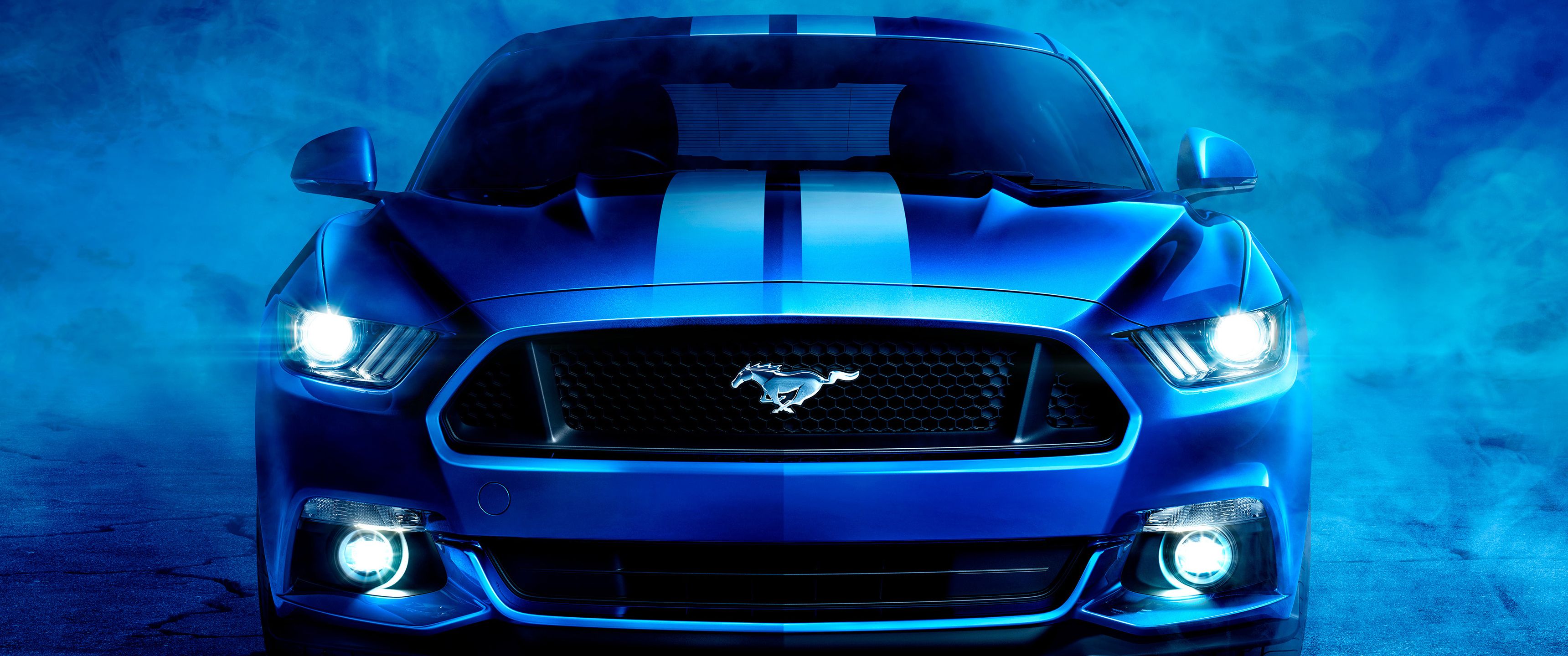  Ford Hintergrundbild 3440x1440. Download Ford Mustang Blue, Ford, Ford Mustang, Blue Wallpaper in 3440x1440 Resolution