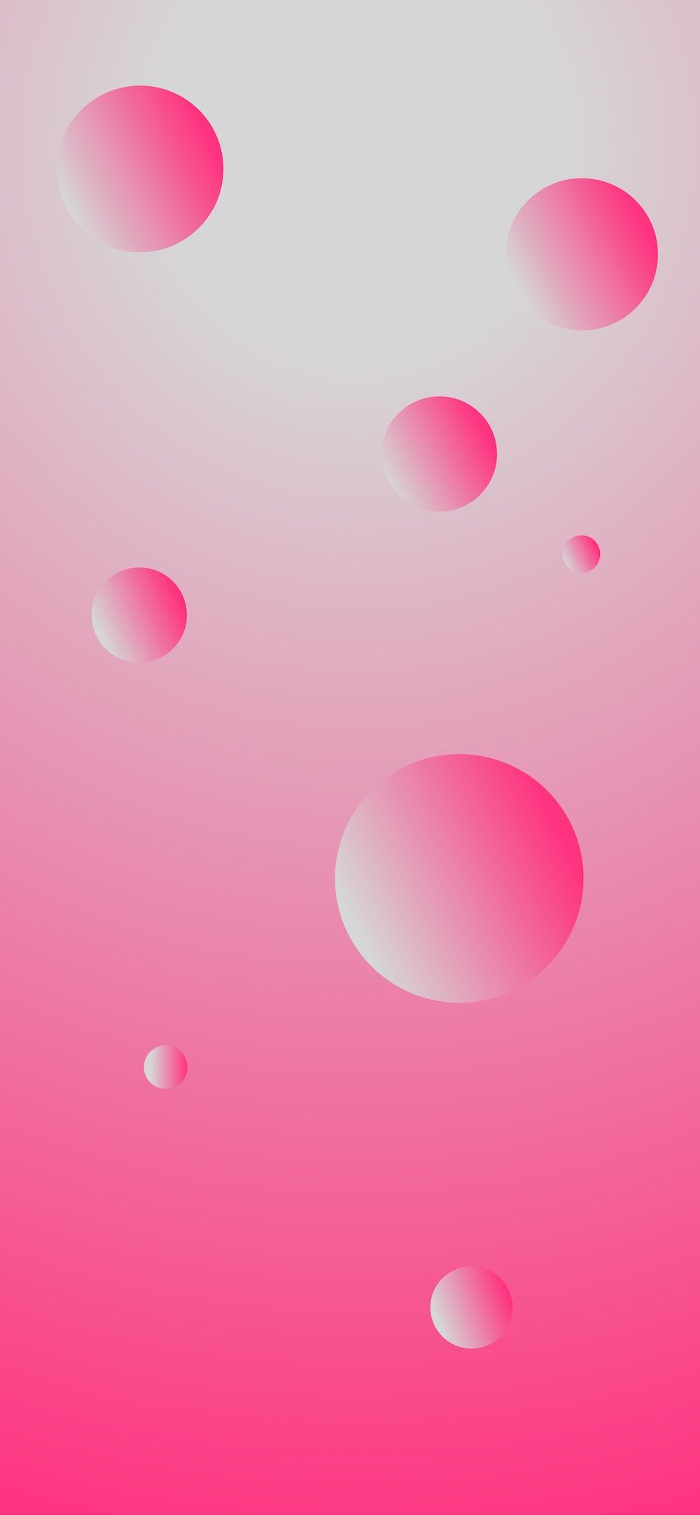 Apple Rosa Hintergrundbild 1000x2164. Foto zum Thema ein rosa Hintergrund mit Kreisen und Blasen