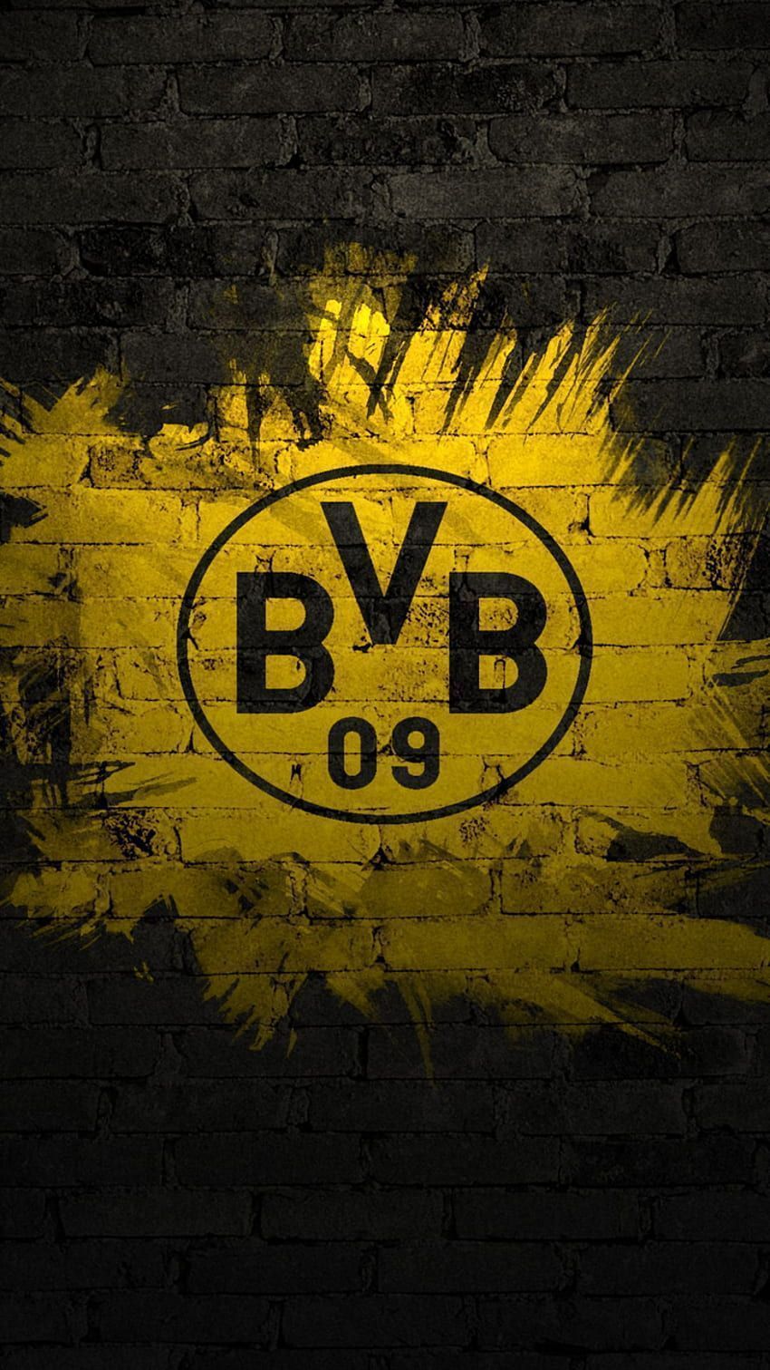  BVB HD Hintergrundbild 850x1511. Borussia Dortmund, Deutschland, Logo HD phone wallpaper