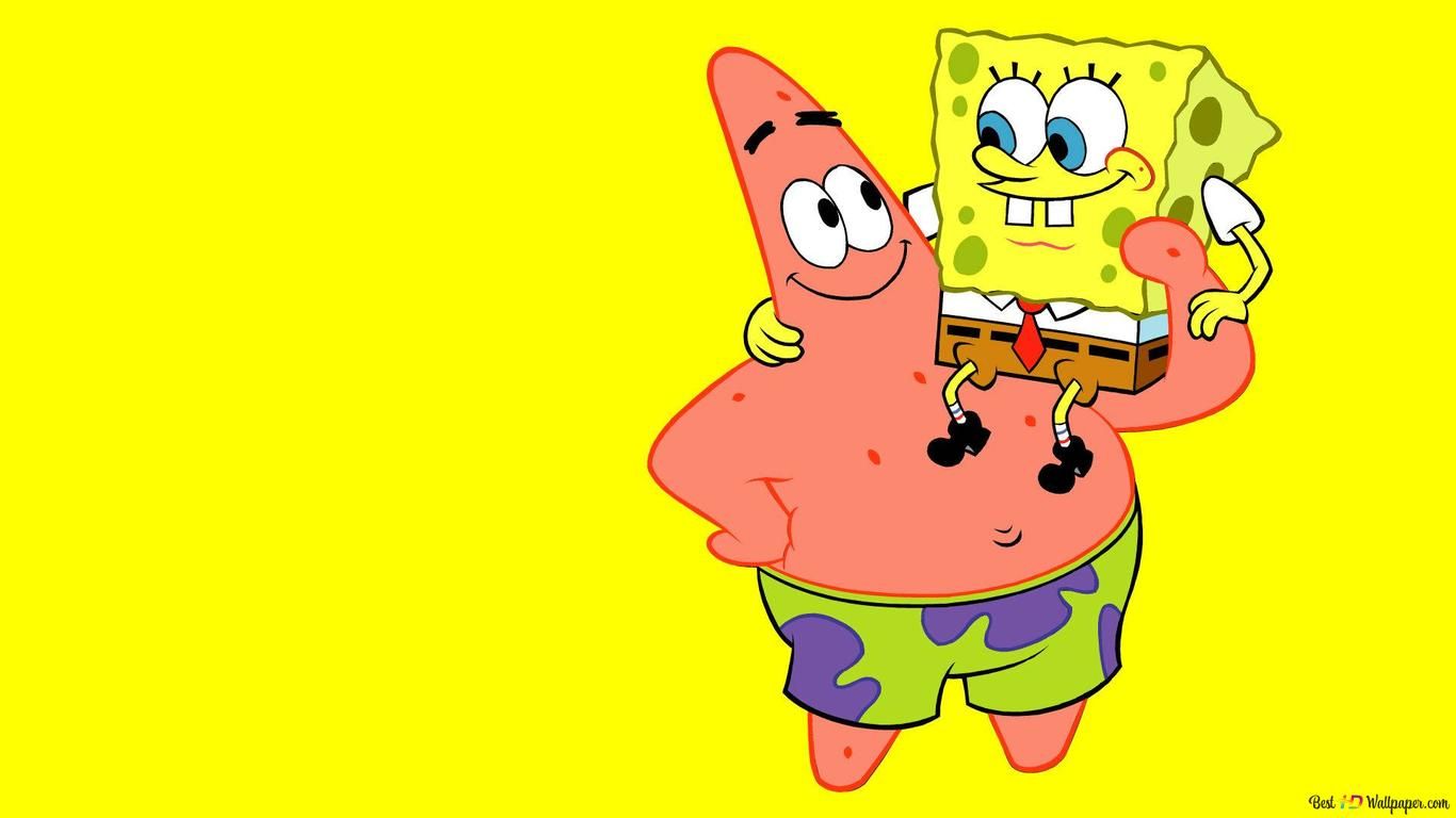  Freundschafts Hintergrundbild 1366x768. SpongeBob Zeichentrickfiguren sind sehr niedlich SpongeBob und Patricks Freundschaft HD Hintergrundbild herunterladen