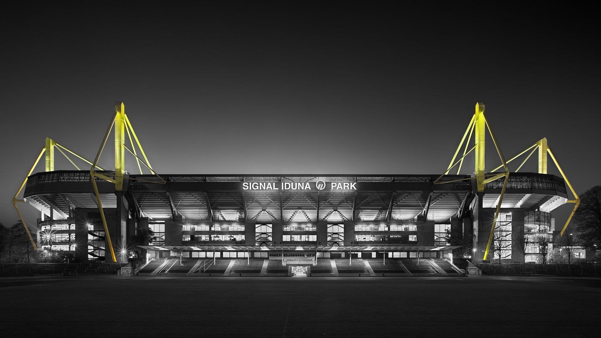  BVB HD Hintergrundbild 1920x1080. Signal Iduna Park, Dortmund, night, lights #Park #Dortmund #Night #Lights P #wallpaper #hdwallpaper #desktop. Dortmund, Football stadiums, Borussia dortmund