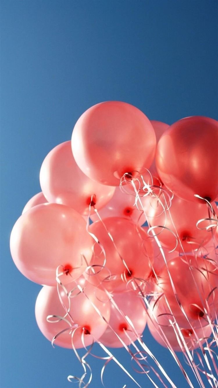  Luftballons Hintergrundbild 750x1334. Aesthetic Balloons Wallpaper