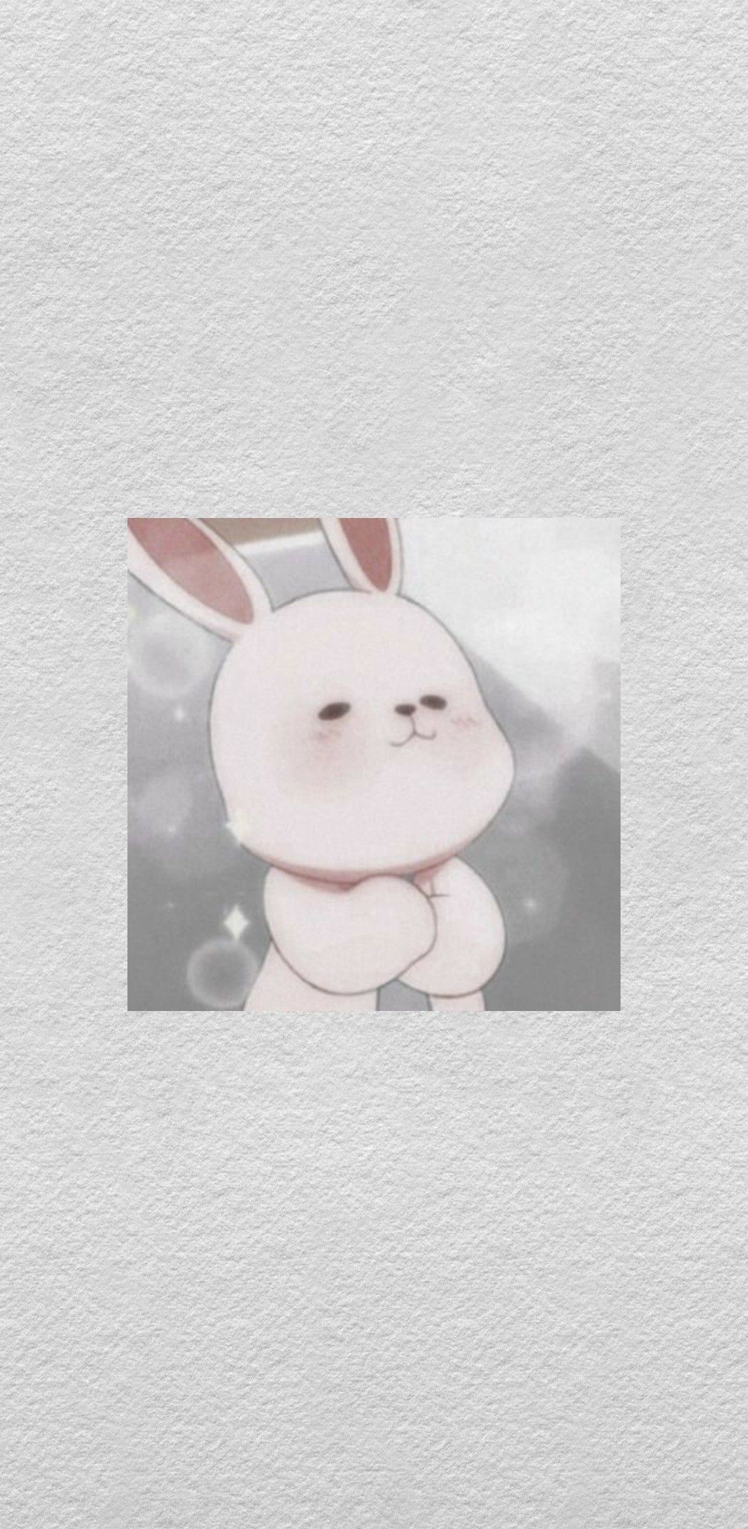 Kaninchen Hintergrundbild 1080x2208. White cute aesthetic cartoon bunny wallpaper for iPhone and Android. Bunny wallpaper, Rabbit wallpaper, Cute anime wallpaper