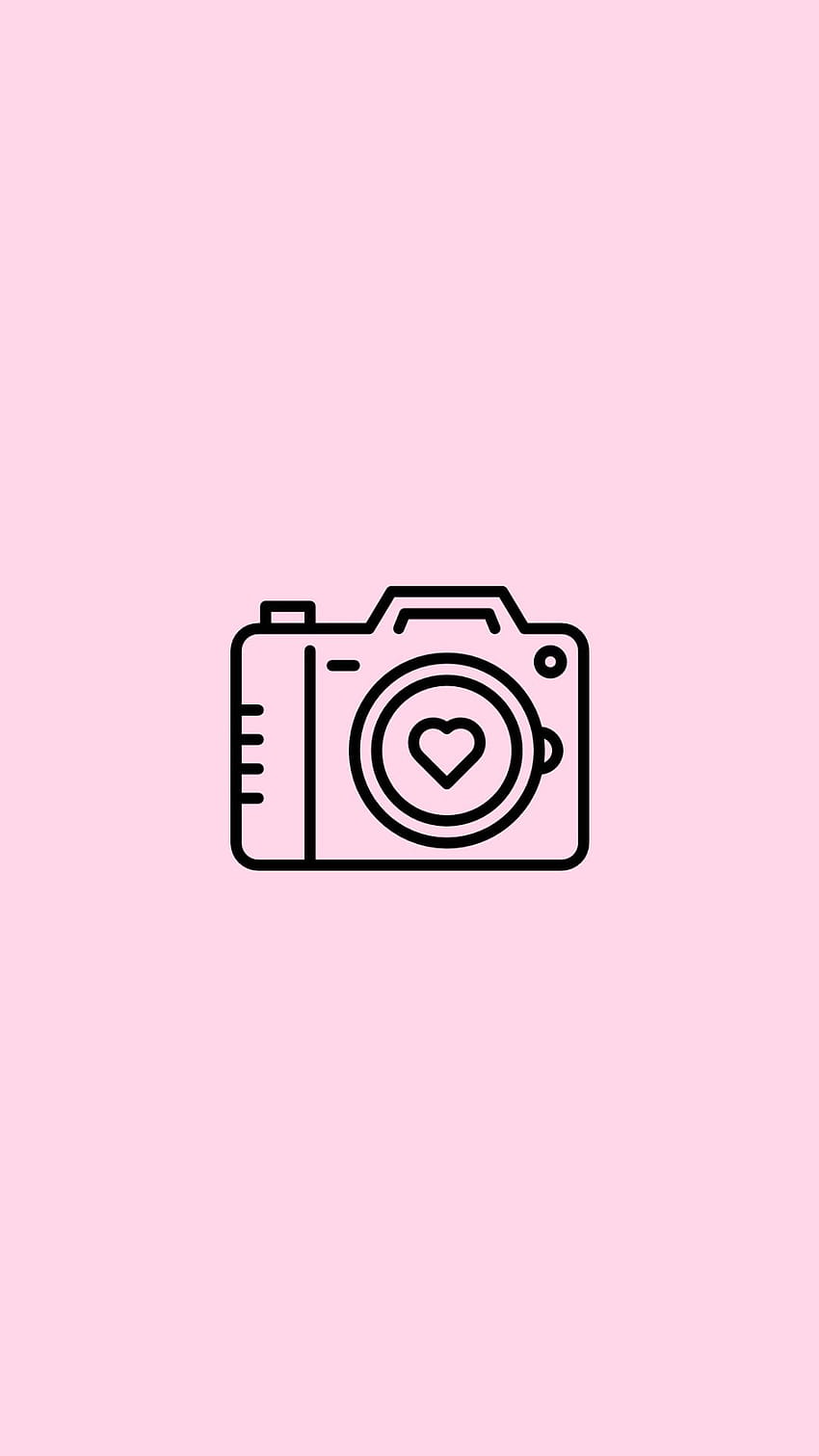  Kamera Hintergrundbild 850x1511. Camera Pink Icon Aesthetic HD phone wallpaper