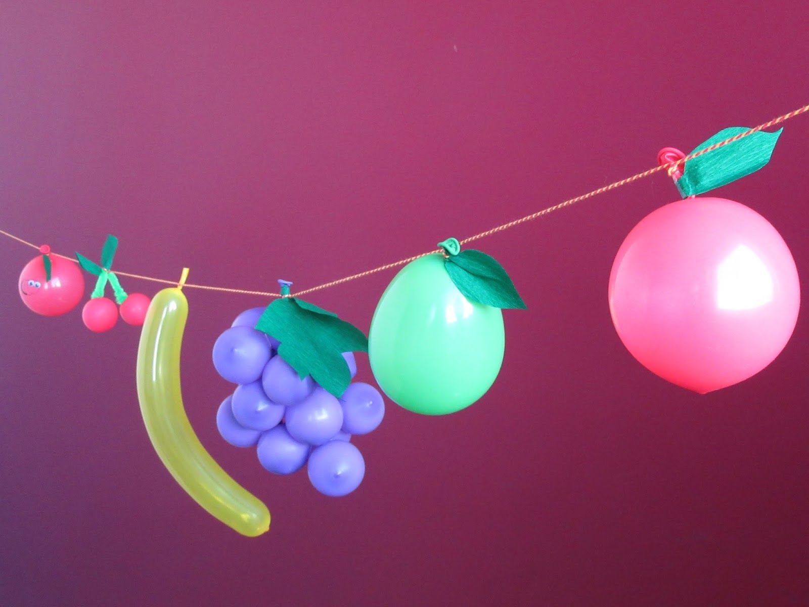  Luftballons Hintergrundbild 1600x1200. DIY: Luftballonobst Girlande. Ars Vera(e) Blog Für Kreative Selbermacher