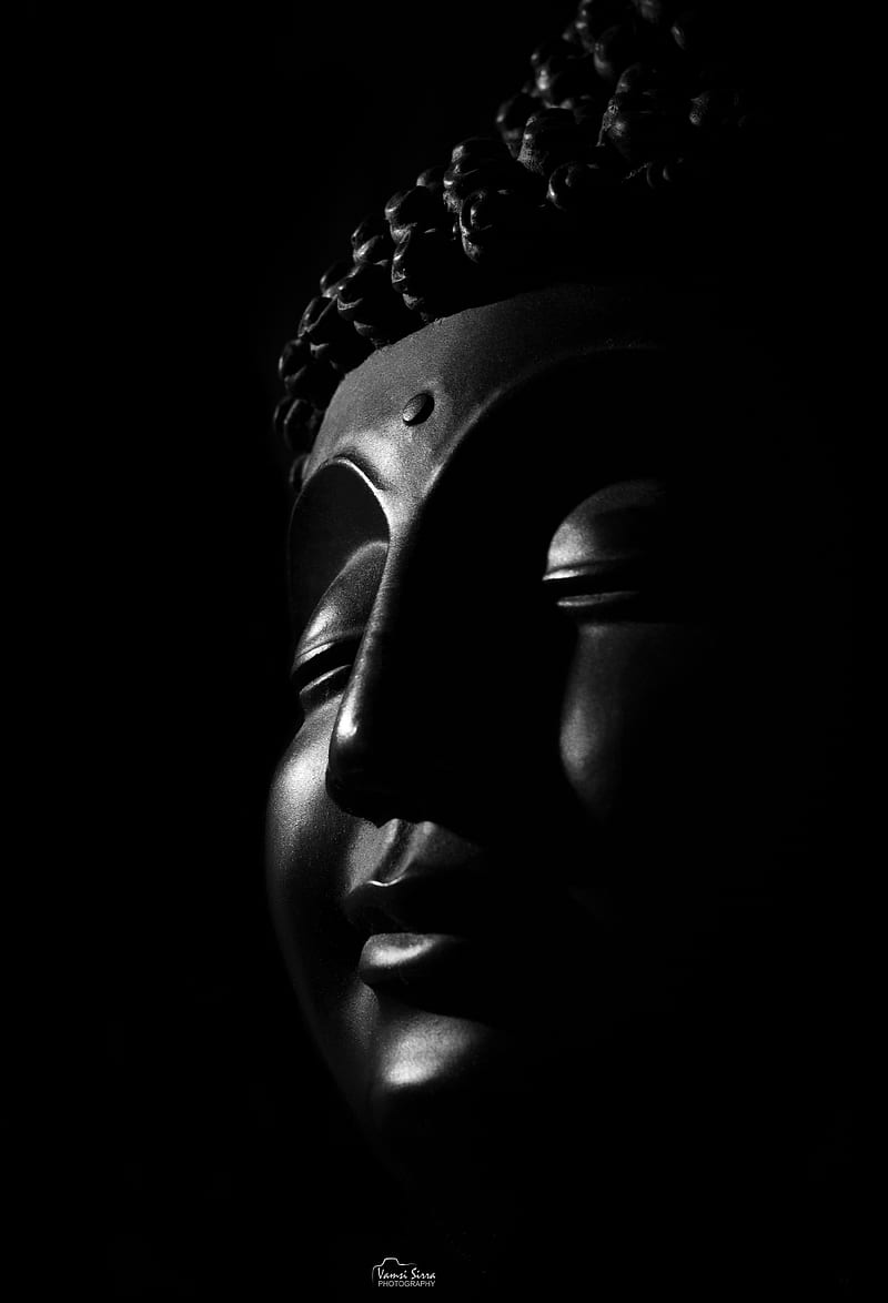  Buddhismus Hintergrundbild 800x1174. Black buddha, budda, budha, dak, dark, gautambuddha, HD phone wallpaper
