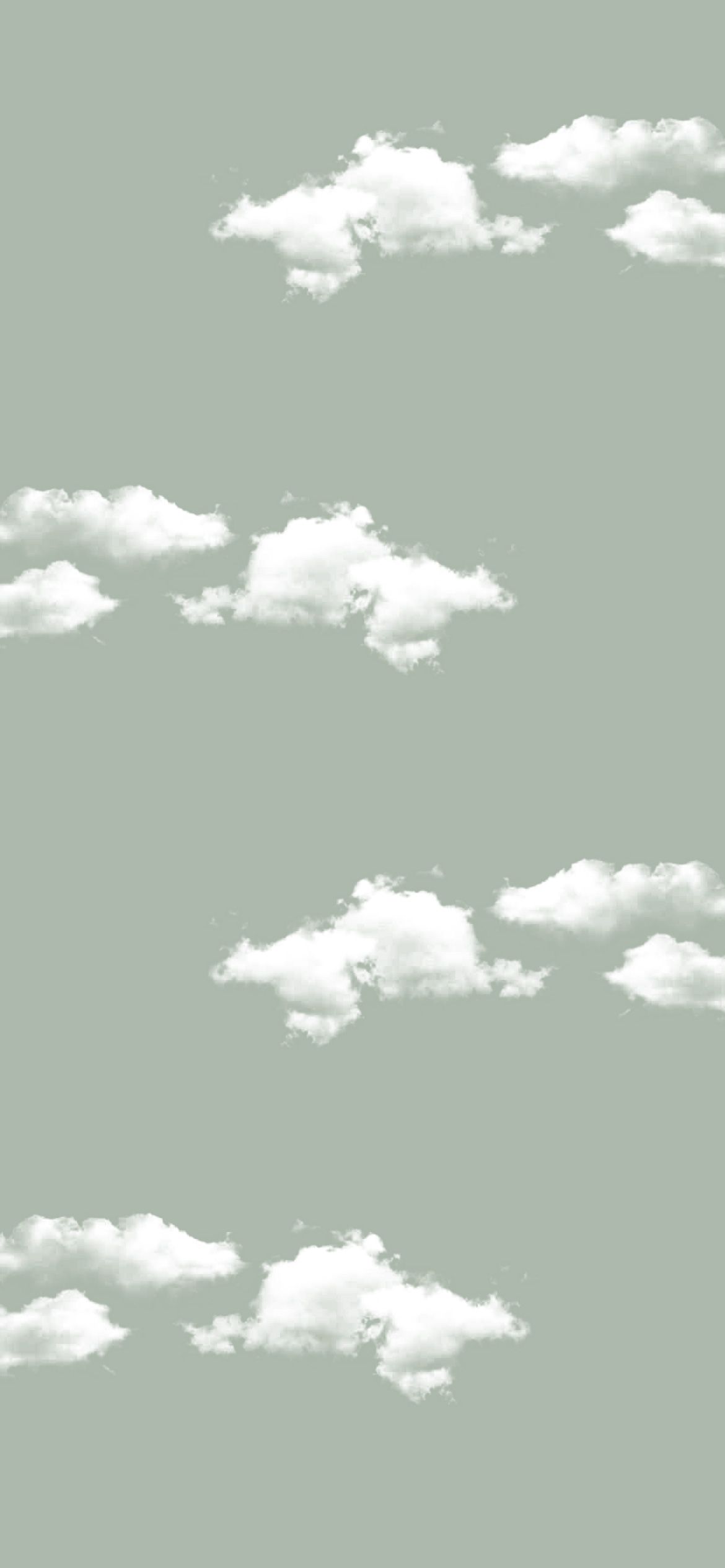  Frau Hintergrundbild 1170x2532. Sage Green Aesthetic Wallpaper : Cloud Sage Green Sky Wallpaper