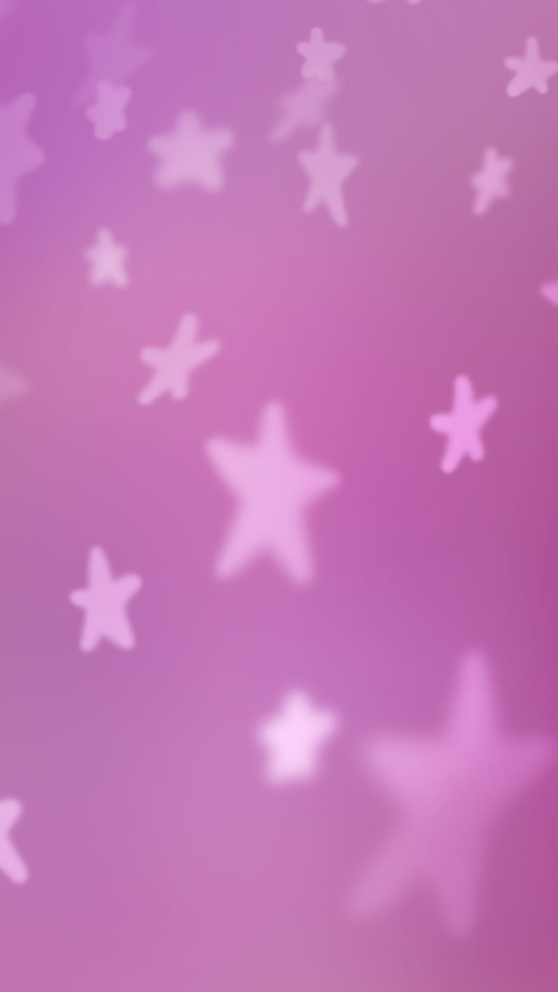  Feminin Hintergrundbild 800x1422. Pink Stars Bokeh, blurry, cute, feminine, girly, gradient, grainy, magenta, HD phone wallpaper