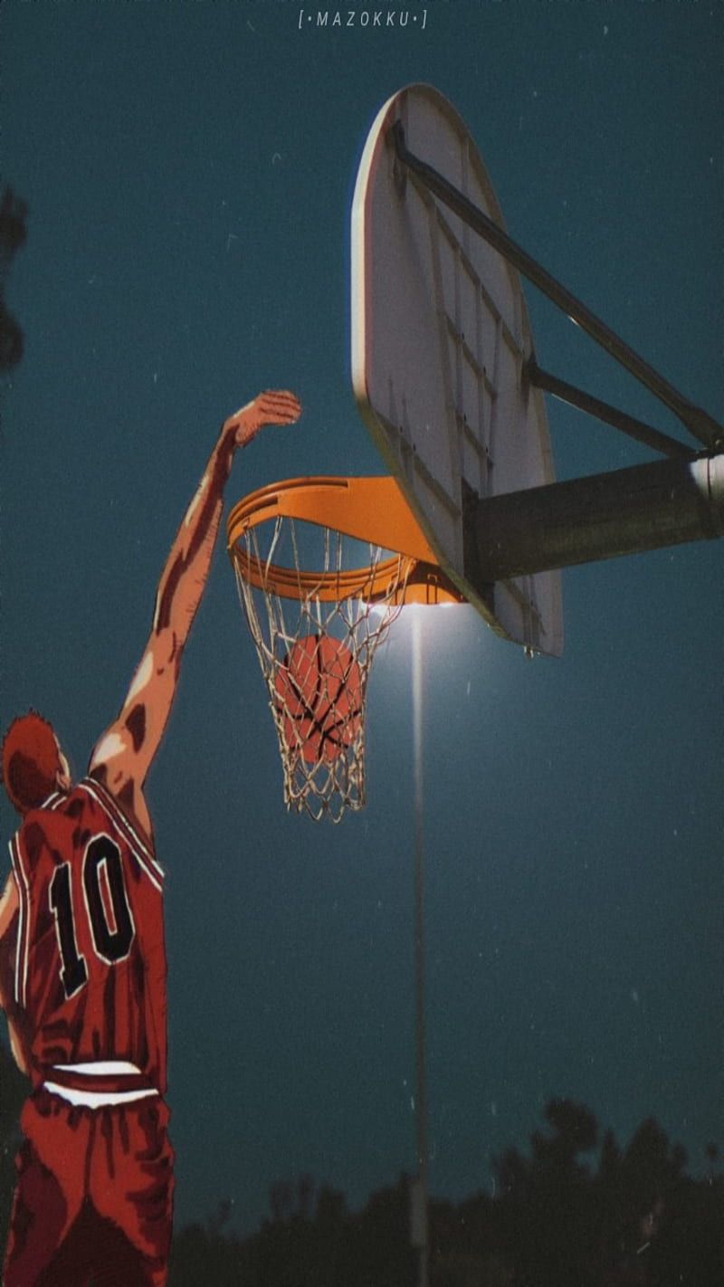  Basketball Hintergrundbild 800x1422. Slam dunk, aesthetic, basket, basketball, basketball anime, manga, slamdunk, HD phone wallpaper