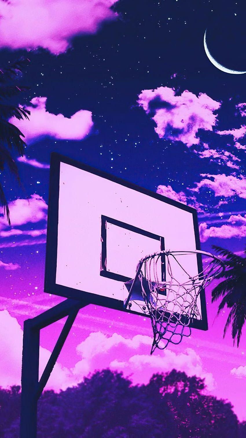  Basketball Hintergrundbild 850x1511. Basketball Court, purple aesthetic basketball HD phone wallpaper