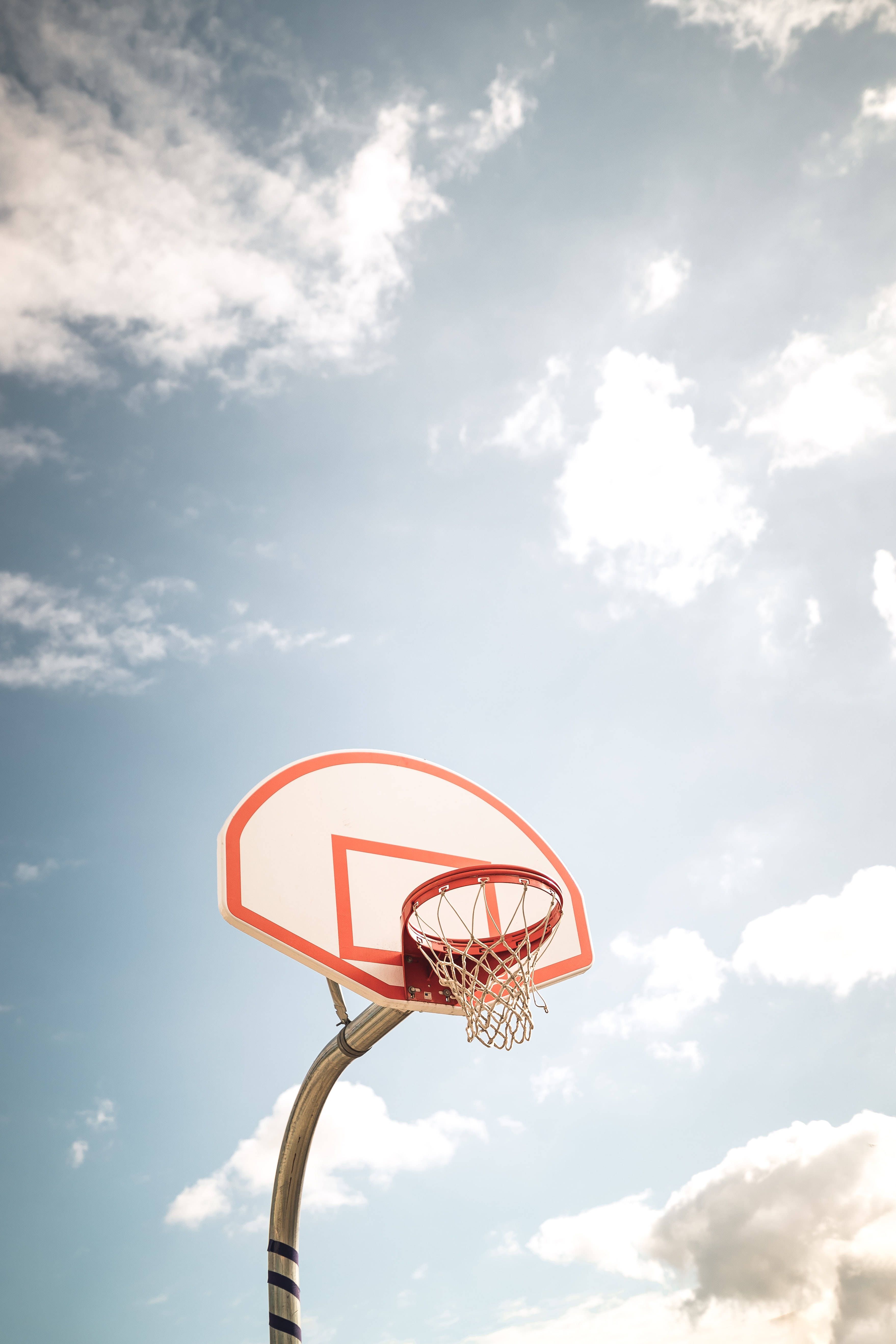  Basketball Hintergrundbild 3516x5274. Download Basketball Hoop Sunny Sky Wallpaper