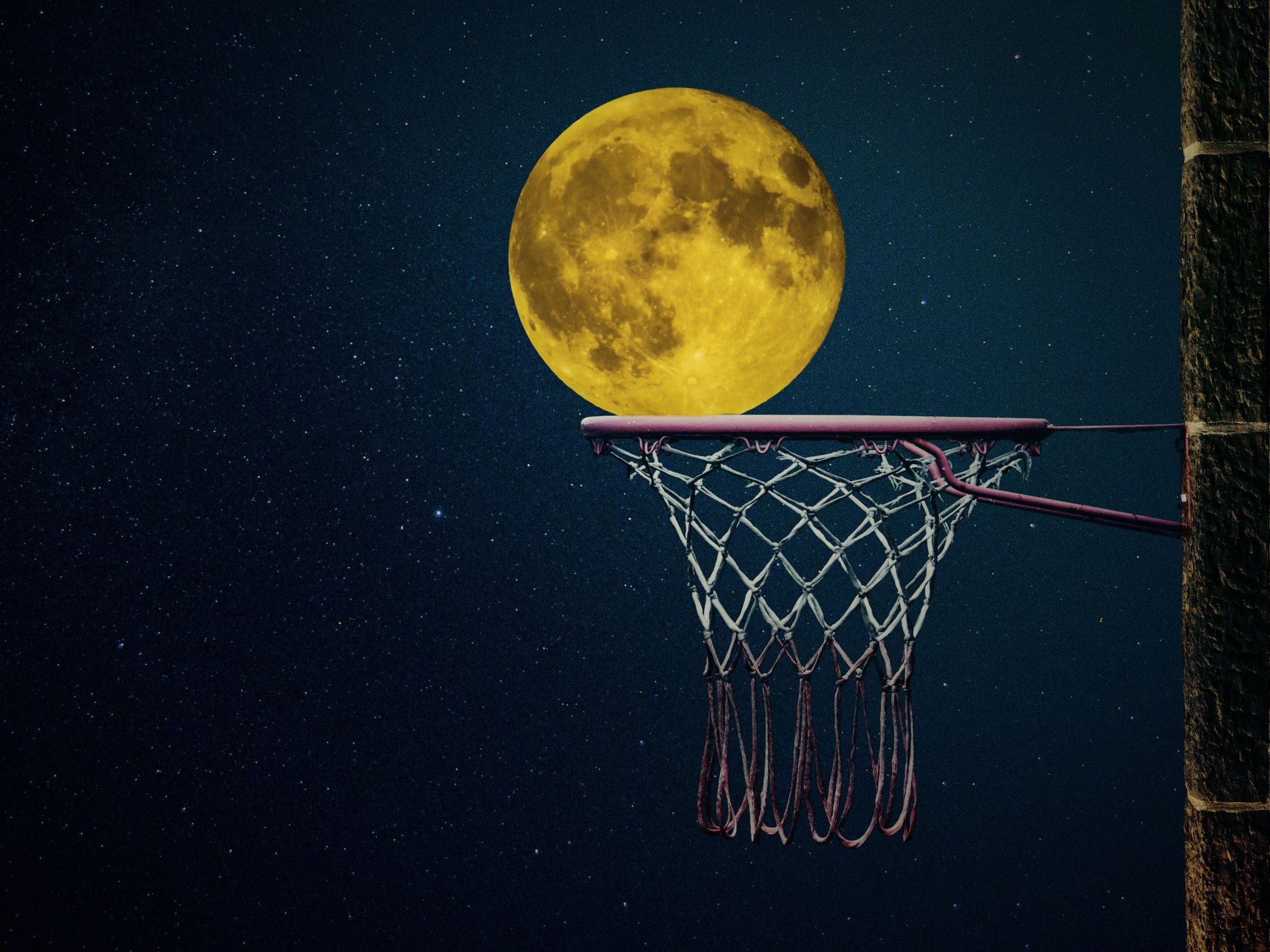  Basketball Hintergrundbild 2048x1536. Full moon Wallpaper 4K, Basketball ring, Photography