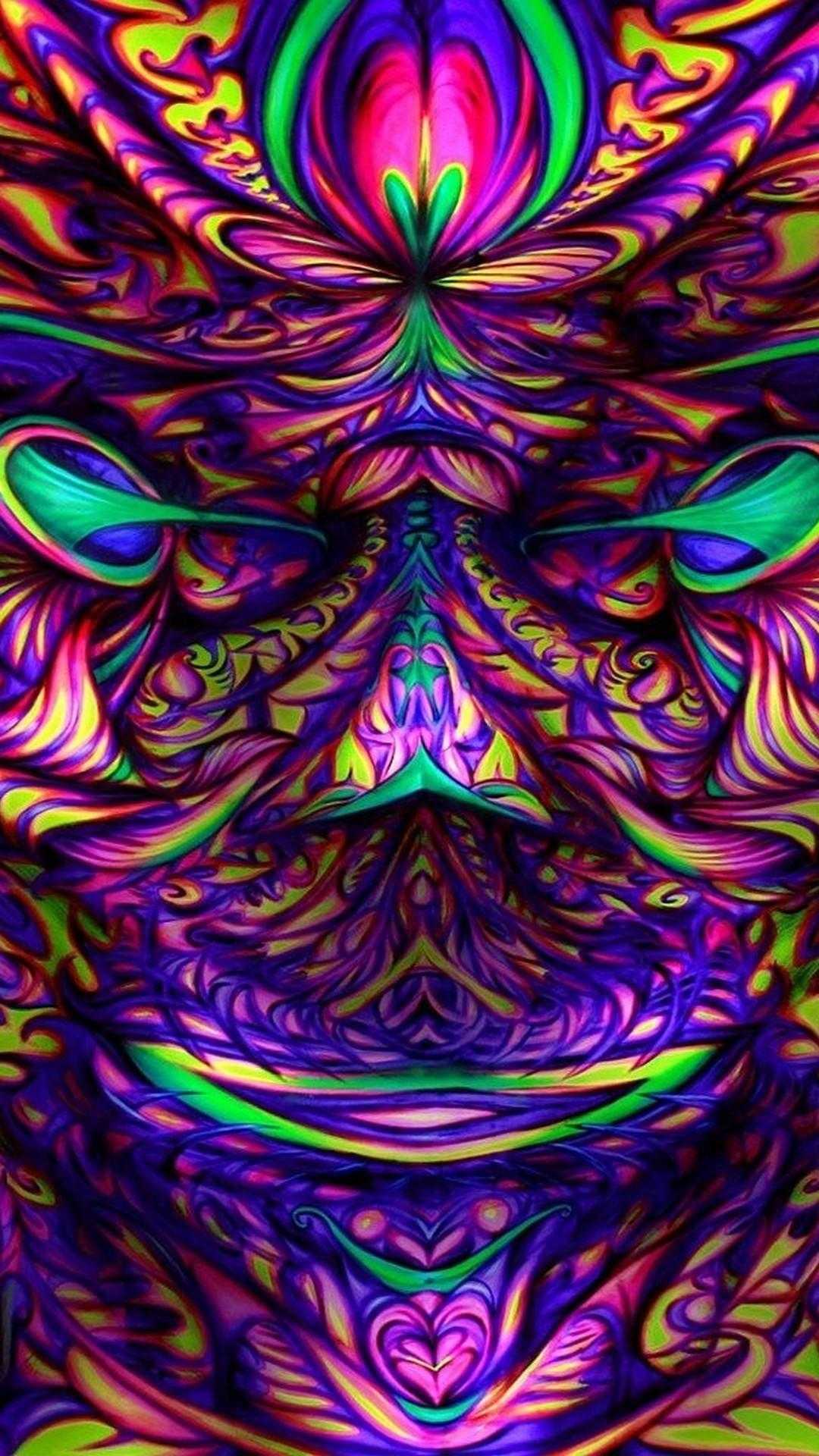 Psychedelisch Hintergrundbild 1080x1920. Psychedelic Aesthetic Wallpaper
