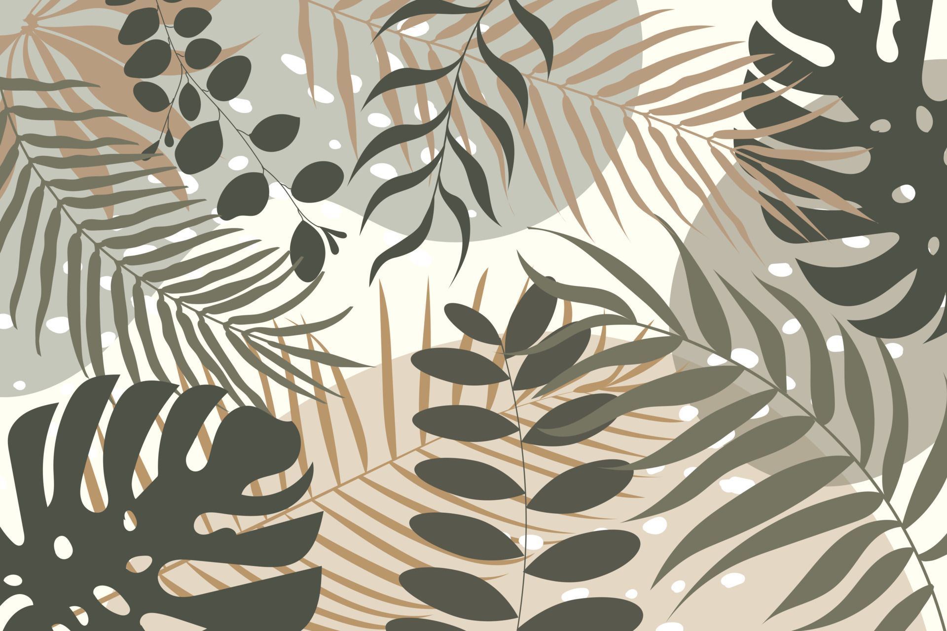  Blätter Hintergrundbild 1920x1280. abstrakte tropische blätter ästhetik hintergrund minimalistisch 6873805 Vektor Kunst bei Vecteezy