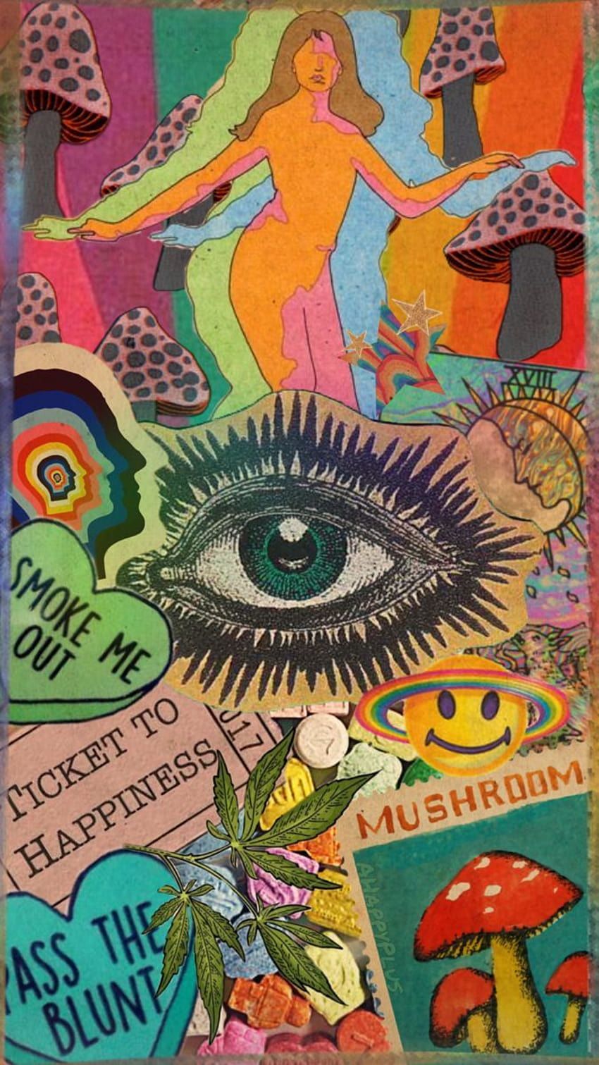  Psychedelisch Hintergrundbild 850x1511. Hippie ., psychedelic aesthetic HD phone wallpaper