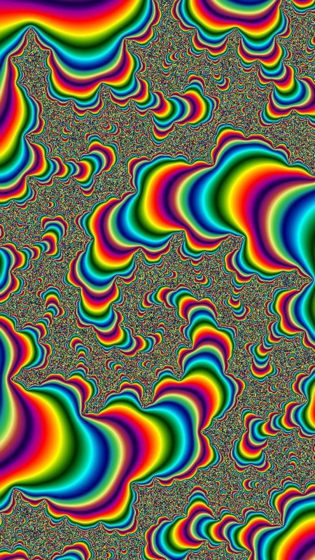  Psychedelisch Hintergrundbild 1080x1920. Download Psychedelic iPhone Colorful Pillars Wallpaper