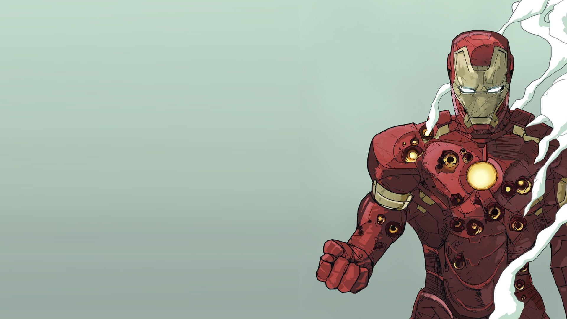  Iron Man Hintergrundbild 1920x1080. Iron Man digital wallpaper, Marvel Comics, copy space, machinery. 마블 바탕화면, 아이언 맨, 배경화면
