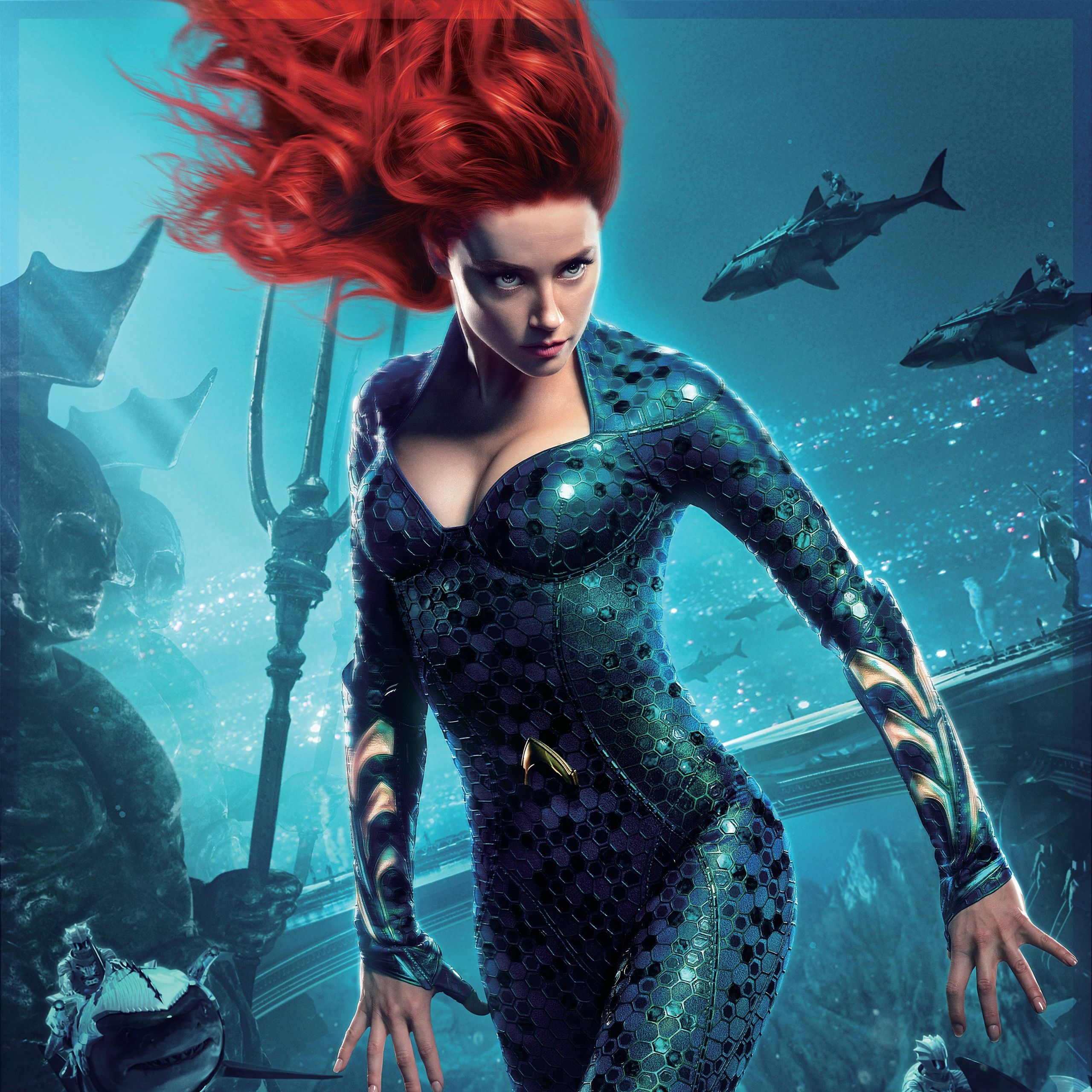  Aquaman Hintergrundbild 2560x2560. Mera Wallpaper 4K, Amber Heard, Aquaman, Movies