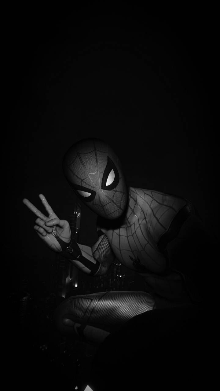  Spider-Man Hintergrundbild 720x1280. Spider Man Black And White Wallpaper