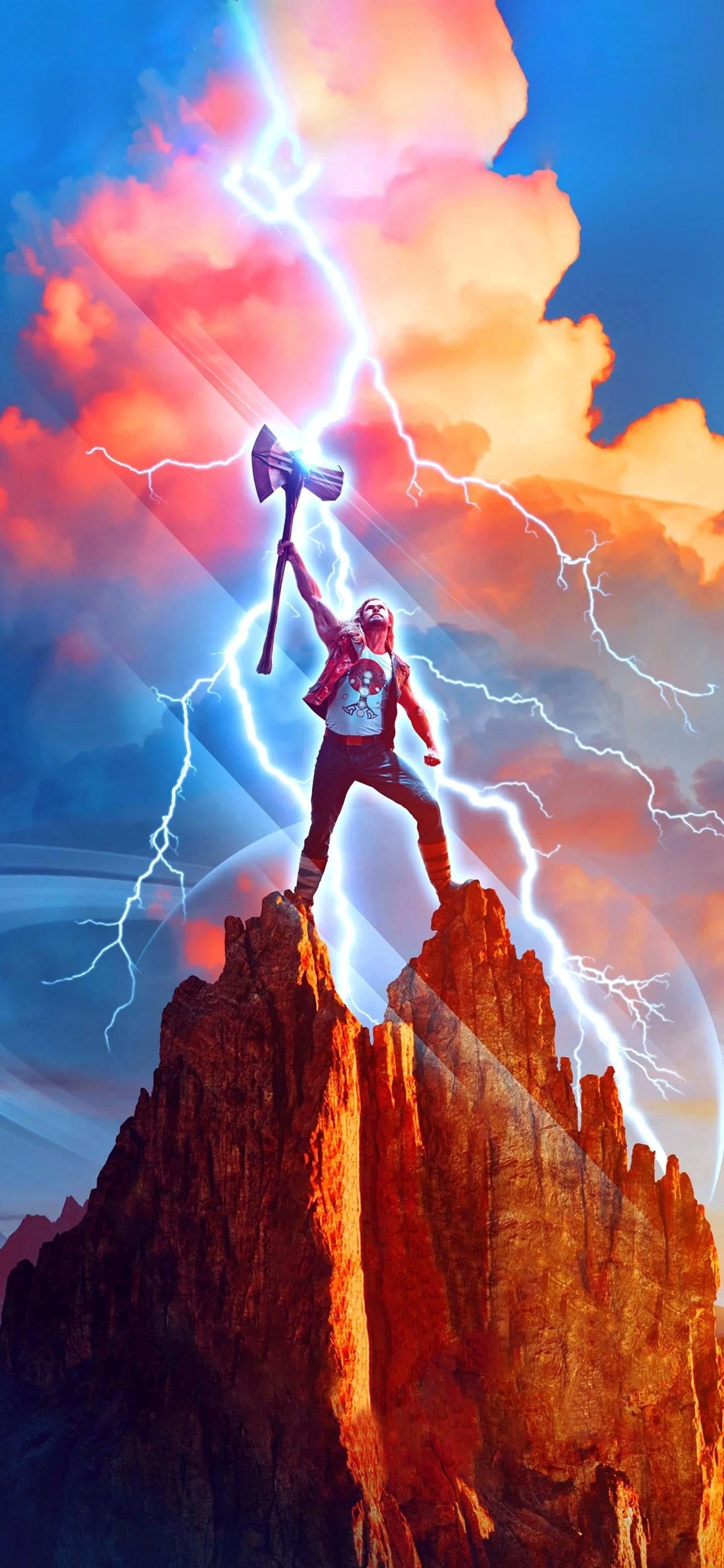  Thor Hintergrundbild 1324x2868. Thor Love and Thunder wallpaper