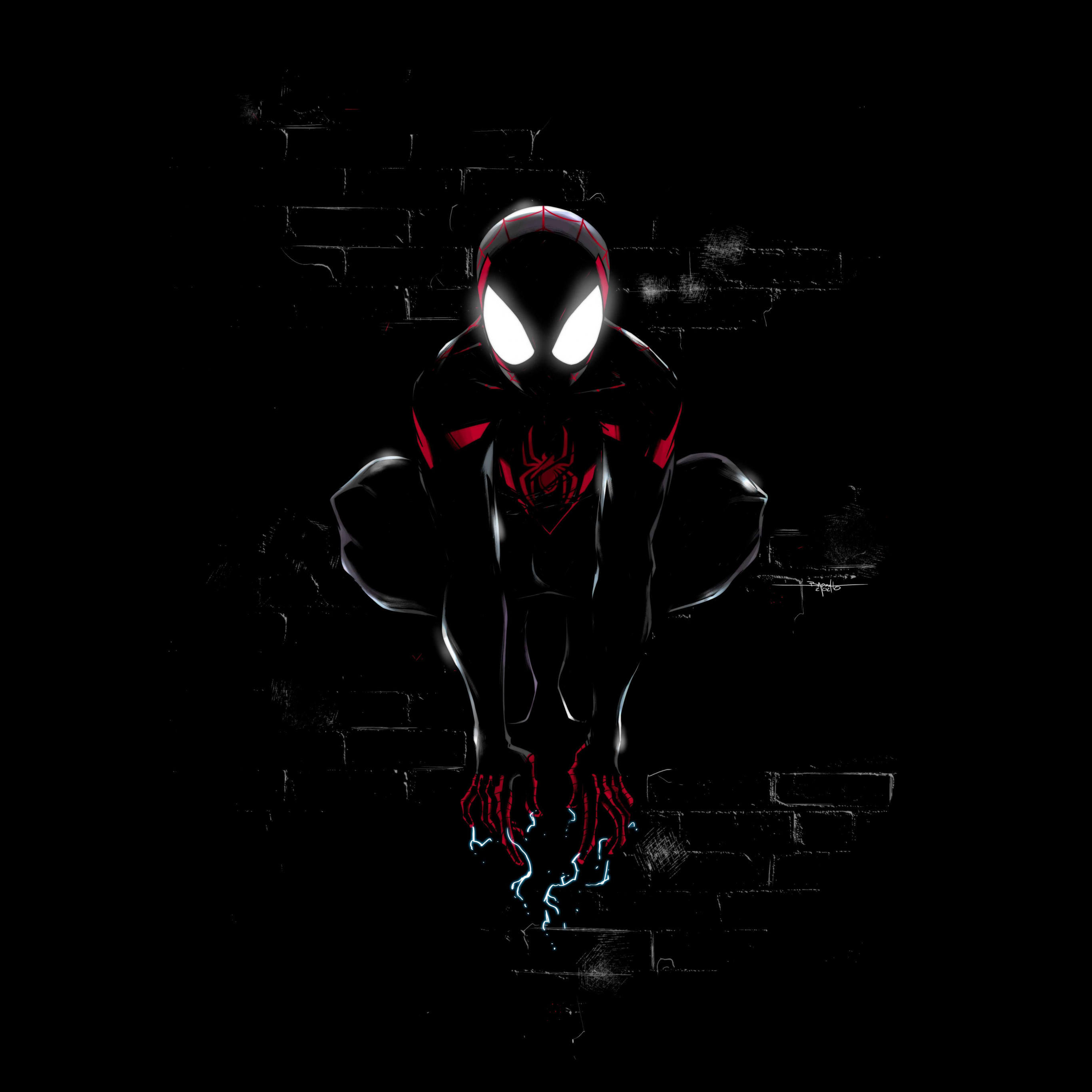  Spider-Man Hintergrundbild 2732x2732. Miles Morales Wallpaper 4K, Spider Man, Dark, Graphics CGI