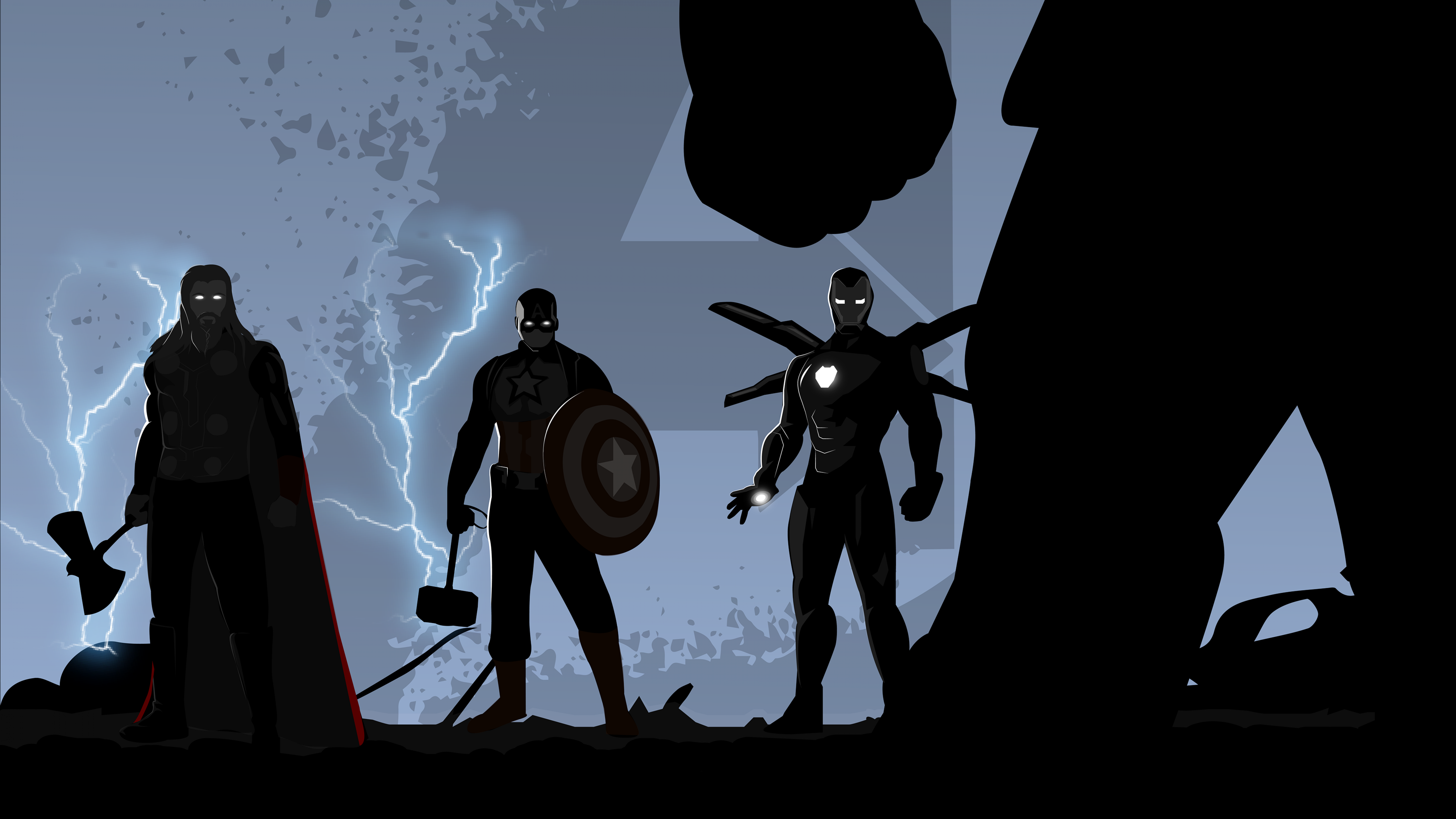  Thor Hintergrundbild 6016x3384. Avengers: Endgame Wallpaper 4K, Thor, Captain America, Black Dark