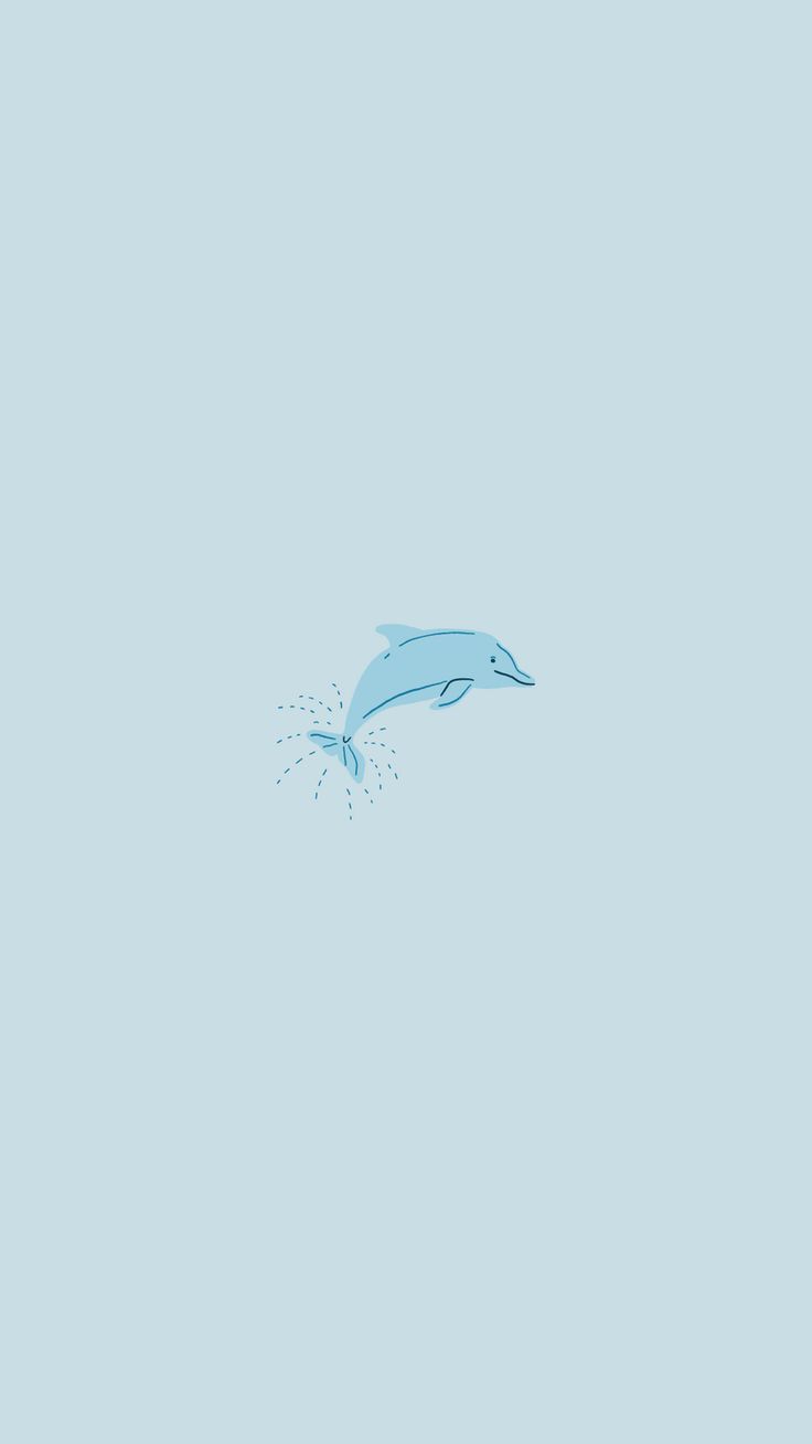  Delfin Hintergrundbild 736x1308. Cute Dolphin wallpaper. Dolphins, Minimalist wallpaper, Summer wallpaper