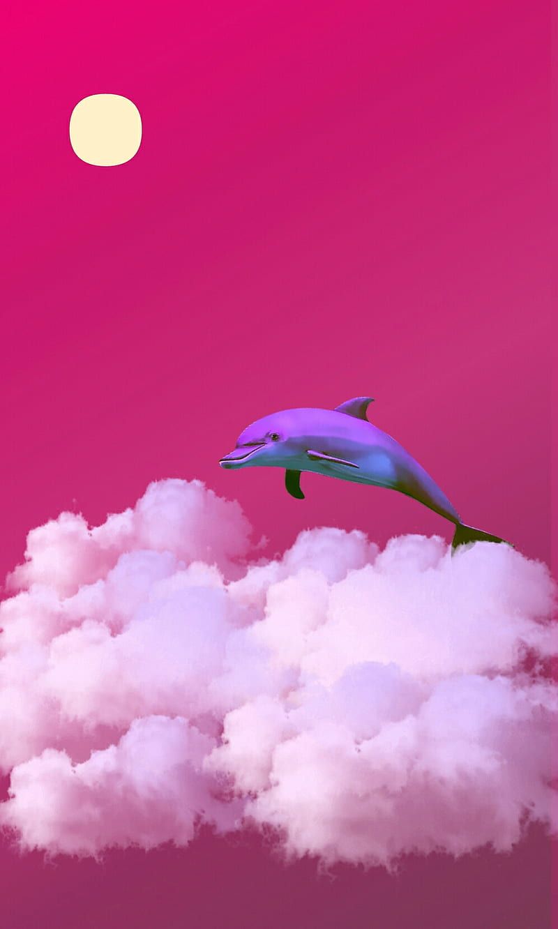  Delfin Hintergrundbild 800x1332. Pink dolphin, dream, HD phone wallpaper
