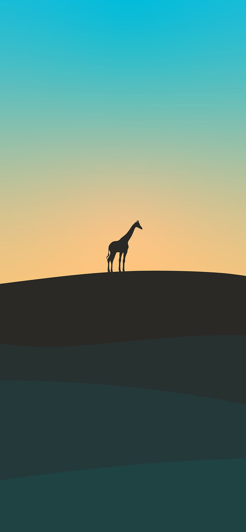  Giraffe Hintergrundbild 850x1840. Giraffe minimalist, cute giraffe iphone HD phone wallpaper
