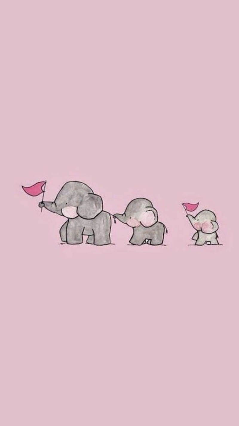  Elefant Hintergrundbild 800x1422. HD pink elephant wallpaper