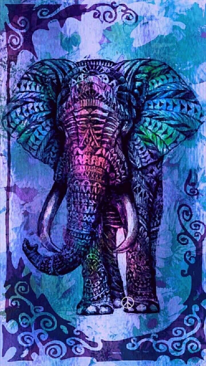  Elefant Hintergrundbild 720x1280. Purple Elephant Wallpaper Free Purple Elephant Background