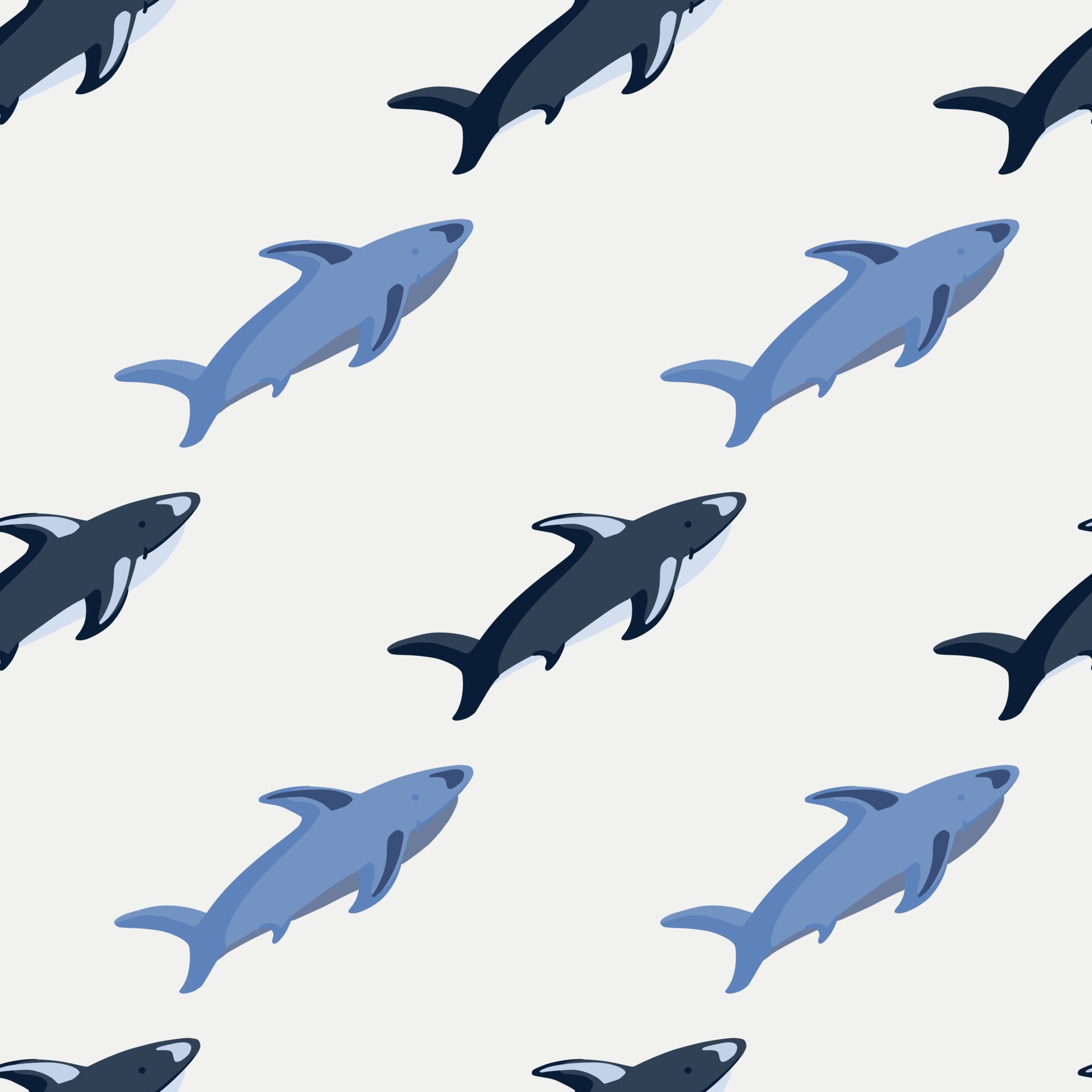  Hai Hintergrundbild 1920x1920. Tierisches Nahtloses Muster Mit Diagonalen Blauen Haifischelementen. Pastellgrauer Hintergrund. Meereszoo Kulisse. 5638160 Vektor Kunst Bei Vecteezy