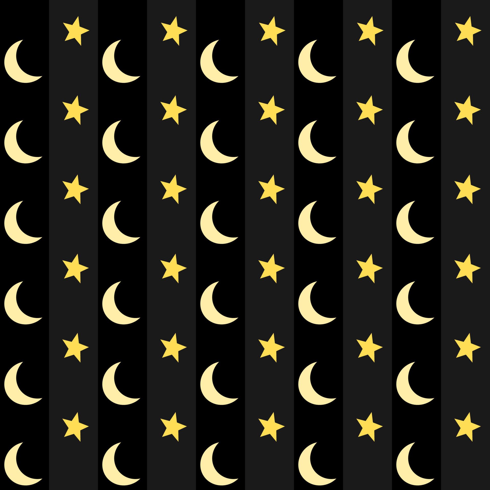  Sterne Hintergrundbild 1920x1920. Monde und Sterne im Gelb auf schwarz Hintergrund. nahtlos Muster. Vertikale vereinbart worden 20231359 Vektor Kunst bei Vecteezy