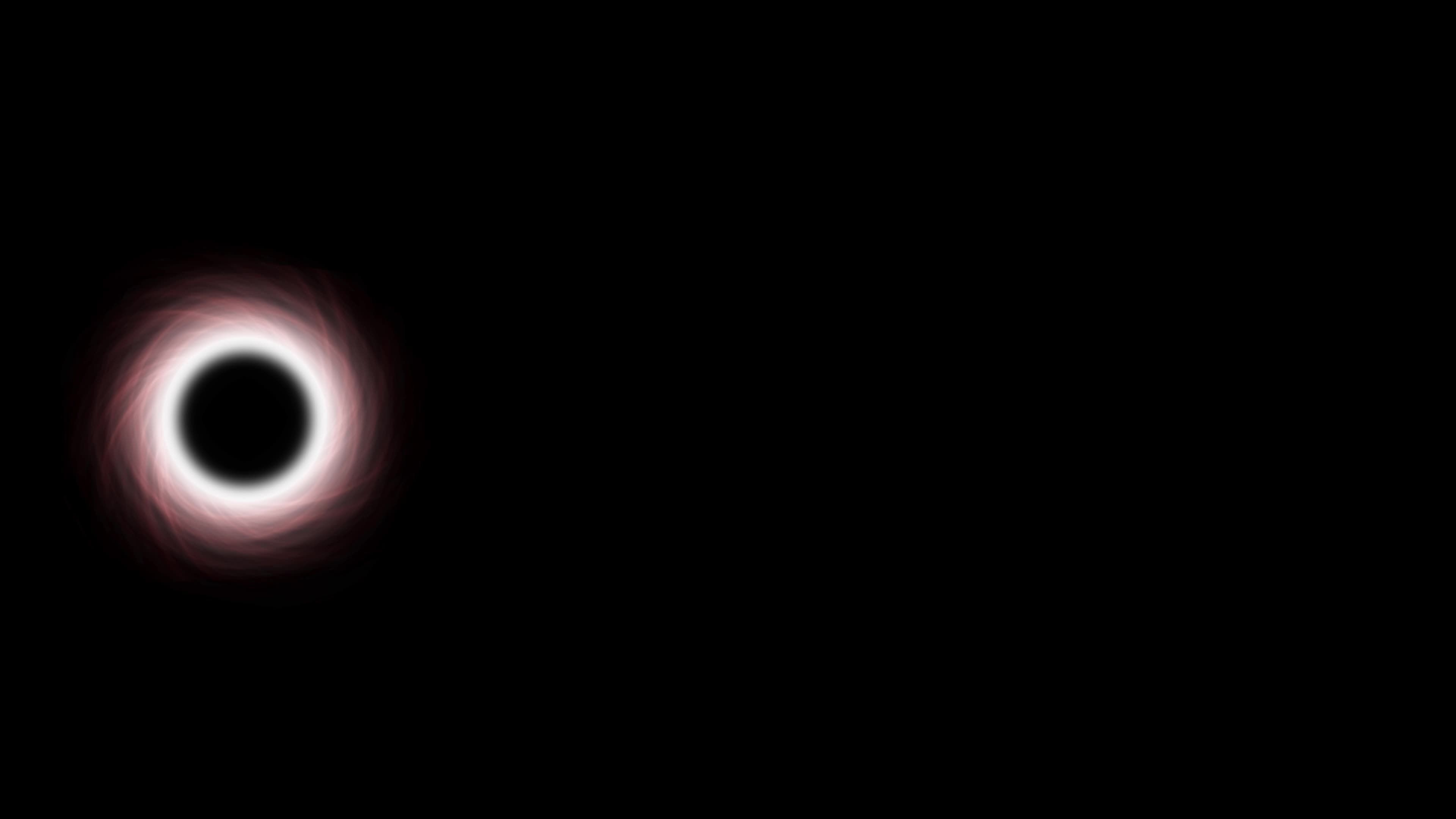  Schwarzes Loch Hintergrundbild 3840x2160. Schwarzes Loch, Das Sich Im Weltraum Bewegt, Abstrakte Neonglühende Strahlen Mit Super Großem Schwarzem Loch In Der Galaxie Mit Nebel. Si Fi Hintergrund. Animation Eines Schwarzen Lochs, Das Sterne Und Weltraum Frisst. Wissenschaftliches Hightech
