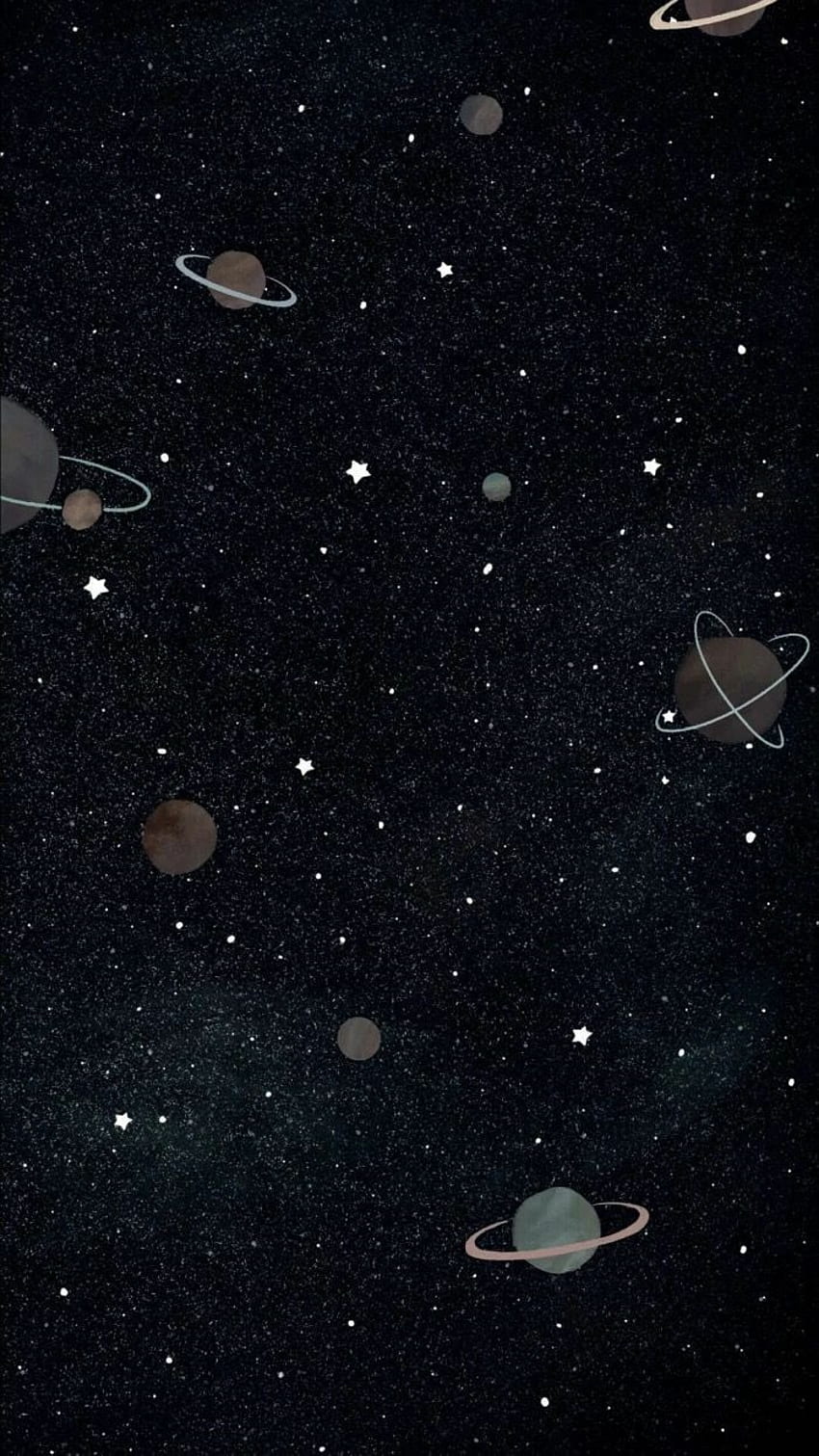  Planeten Hintergrundbild 850x1511. About black in, Aesthetic Planets HD phone wallpaper