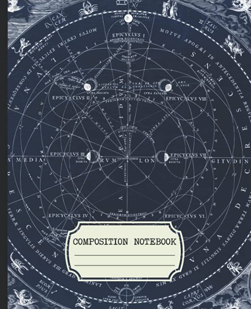  Astronomie Hintergrundbild 811x1000. Composition Notebook: Astronomy Aesthetic College Ruled With Moonchart And Zodiac Cover: Sloane, Fabian: Books