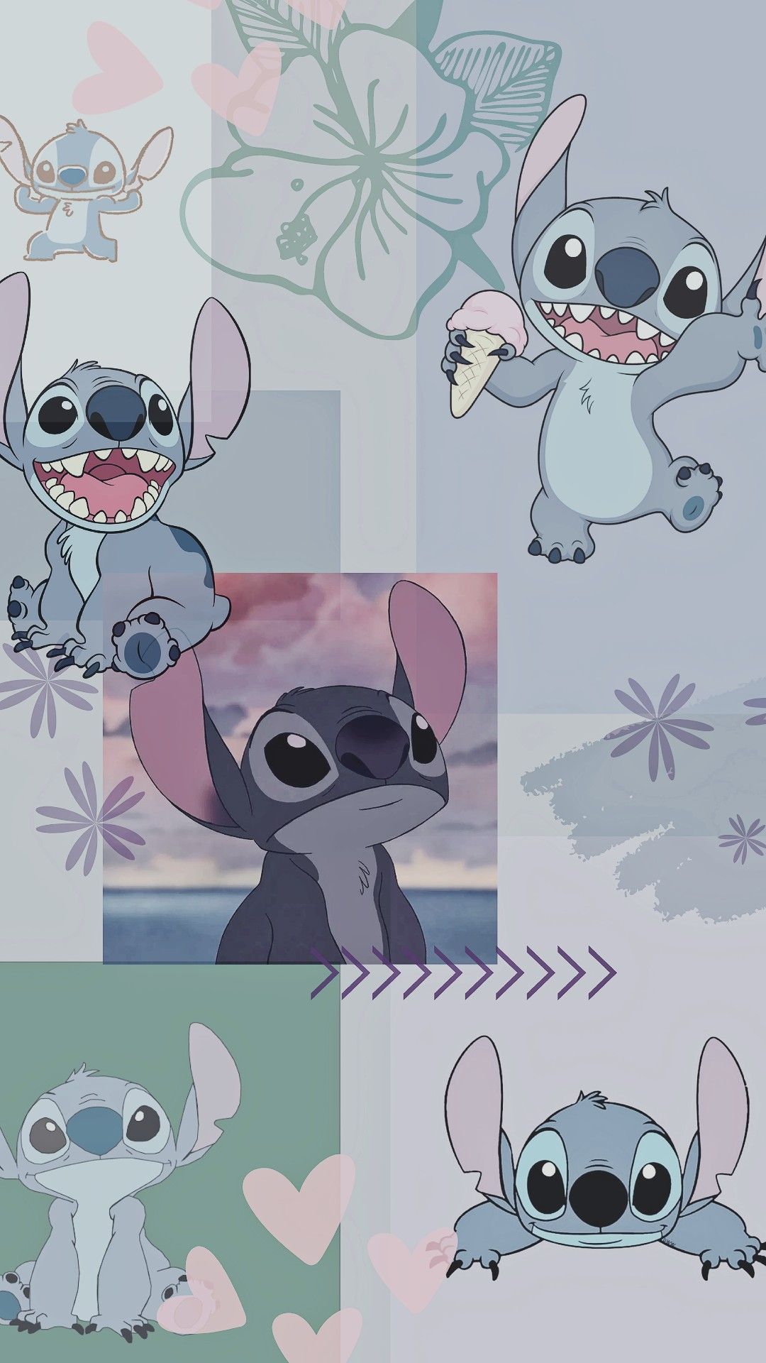  Stitch Hintergrundbild 1080x1920. aesthetic stitch wallpaper