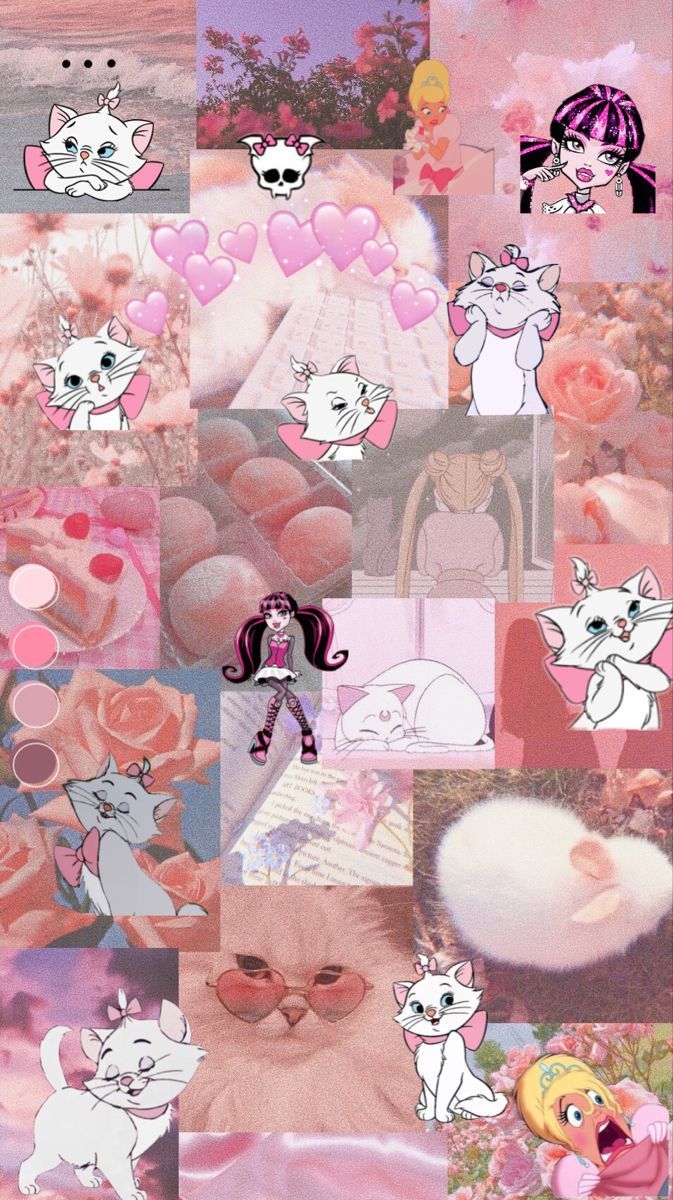 Süße Tier Hintergrundbild 673x1200. Pink aesthetic wallpaper. Pegatinas kawaii, Fondo de pantalla bts, Fondos de pantalla