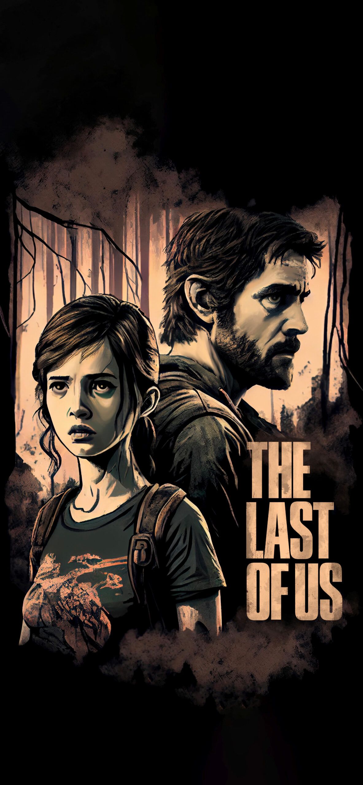  The Last Of Us Hintergrundbild 1183x2560. The Last of Us Joel & Ellie Wallpaper Last of Us Wallpaper