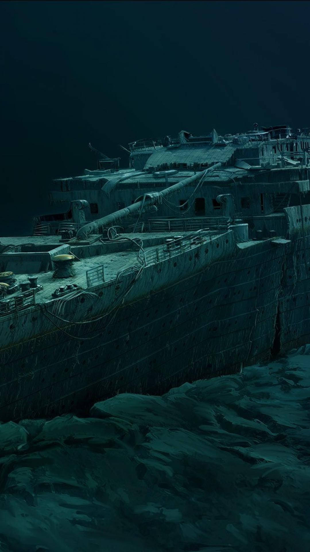  Titanic Hintergrundbild 1080x1920. Download Titanic Sunken Ship Wallpaper