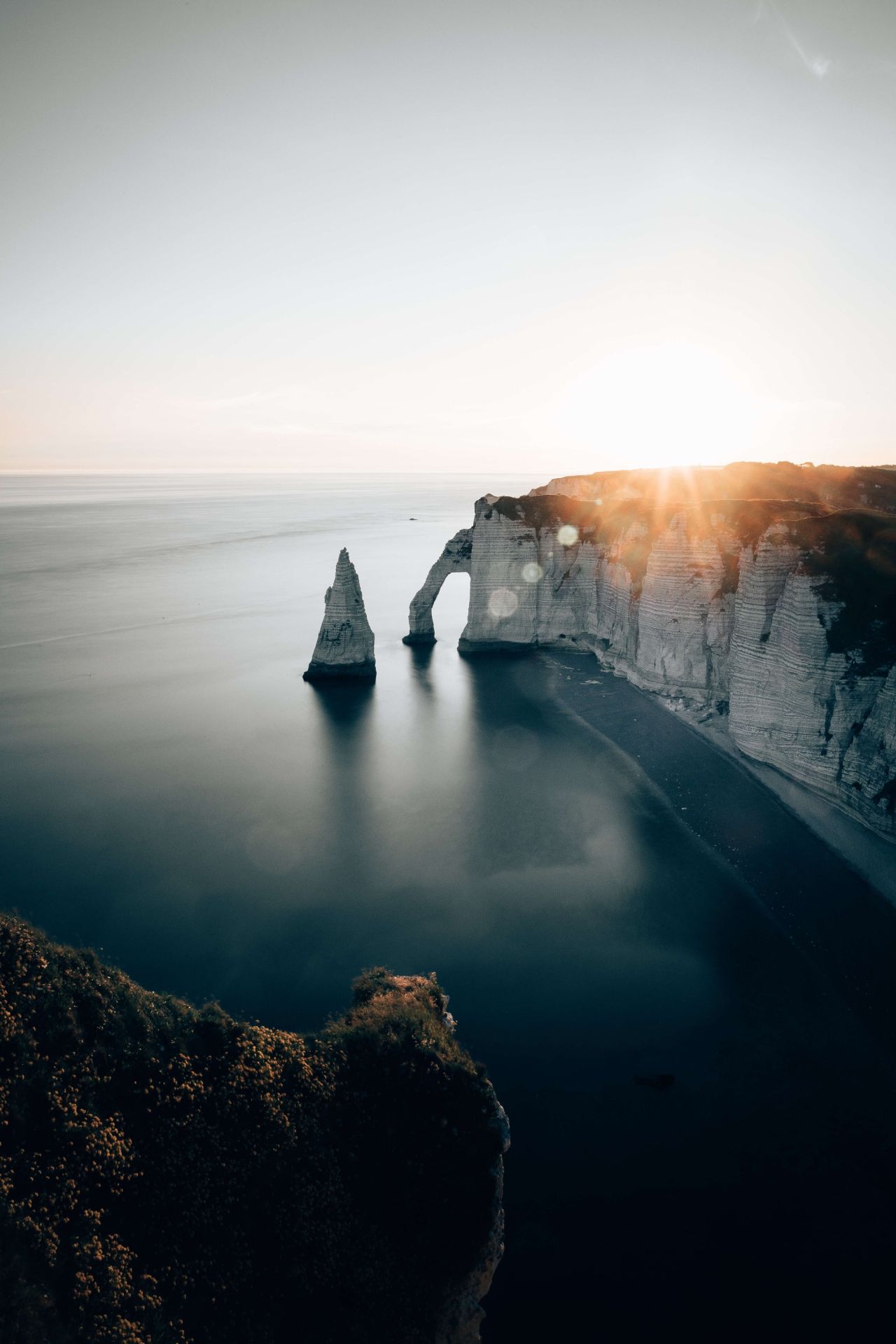  Felsen Hintergrundbild 1280x1920. Fototapete in der Normandie