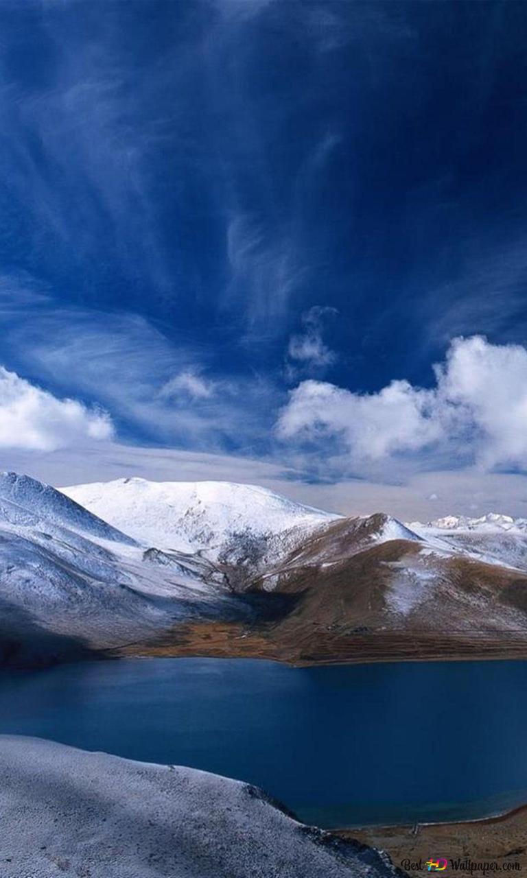  Berg Hintergrundbild 768x1280. Verschneite Berge und Naturlandschaft iPad 2K Hintergrundbild herunterladen